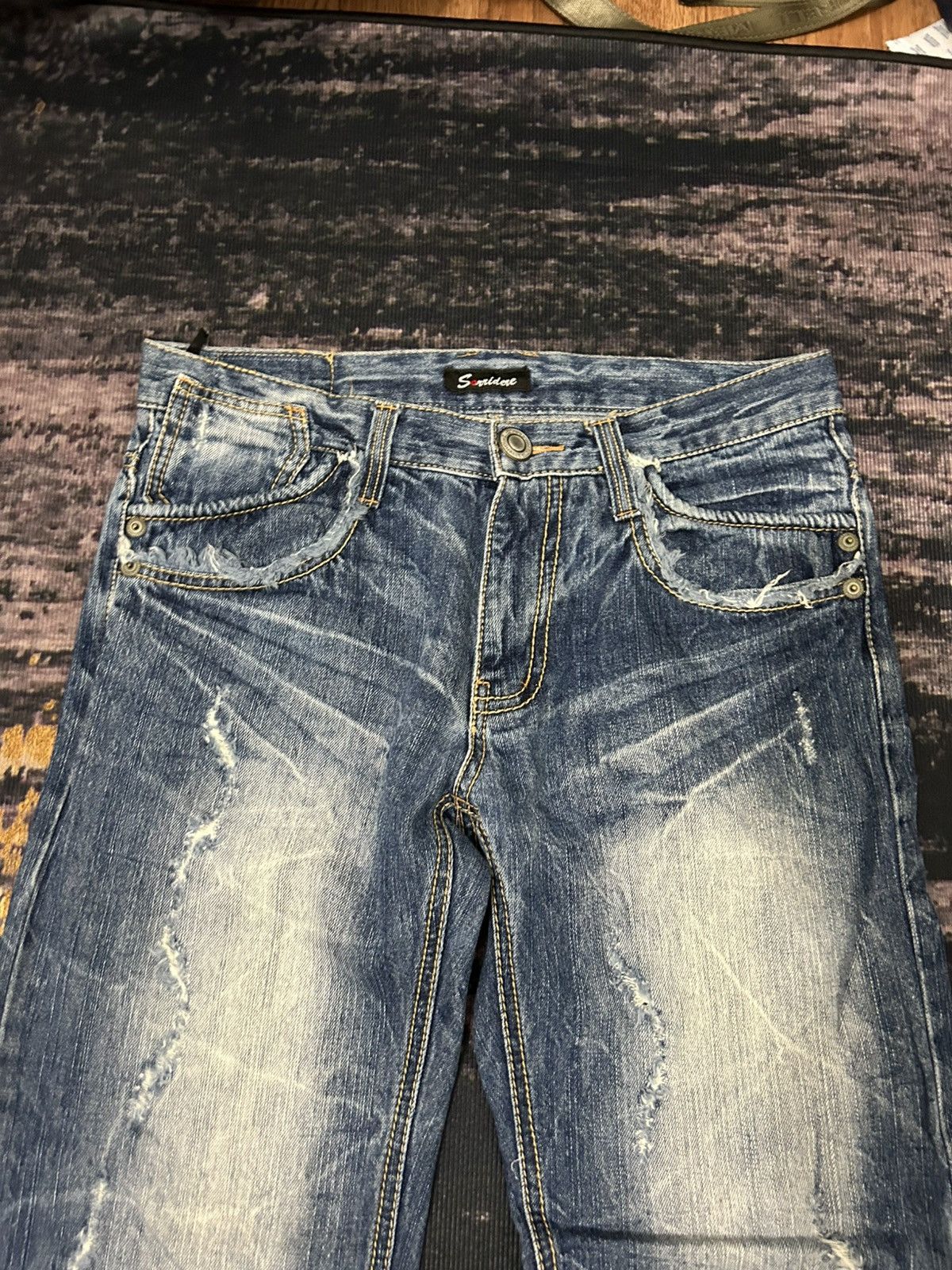 Japanese Brand Vintage Japanese Sorridere Mud Wash Claw Mark Jeans Size US 32 / EU 48 - 9 Thumbnail