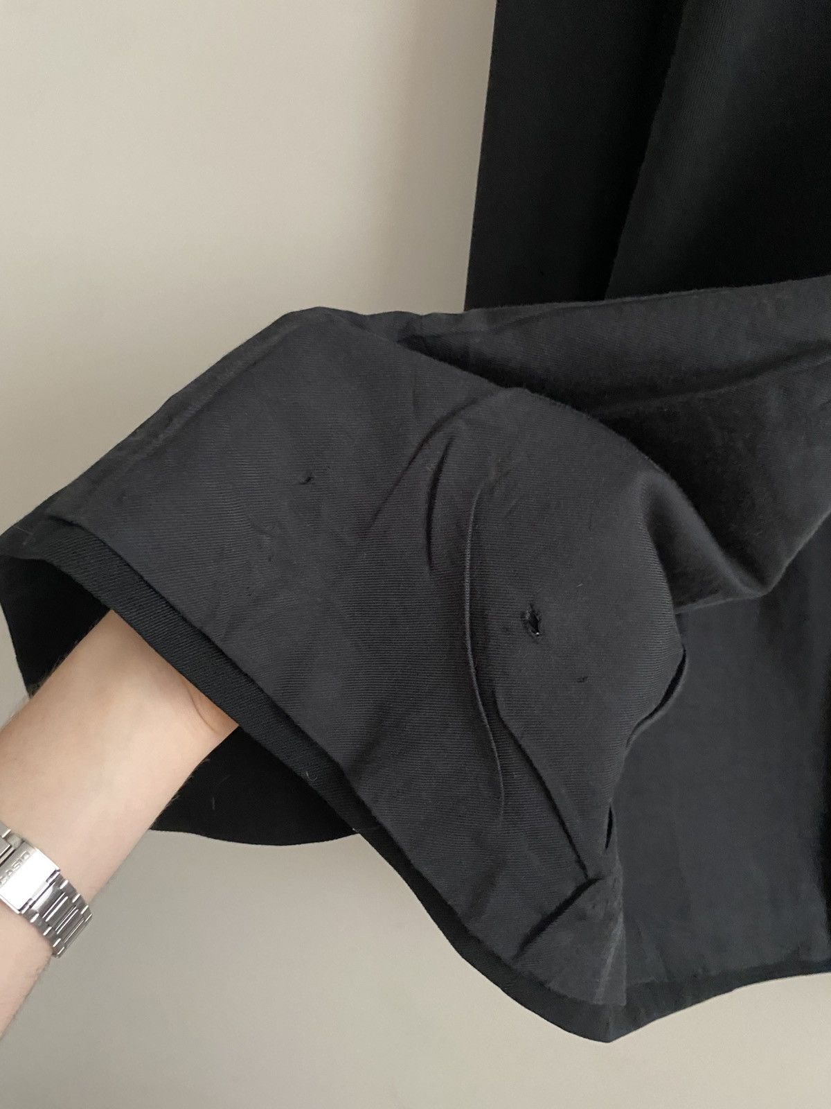 Ann Demeulemeester Ann Demeulemeester avantgarde black coat with asymmetric cut Size XS / US 0-2 / IT 36-38 - 10 Thumbnail