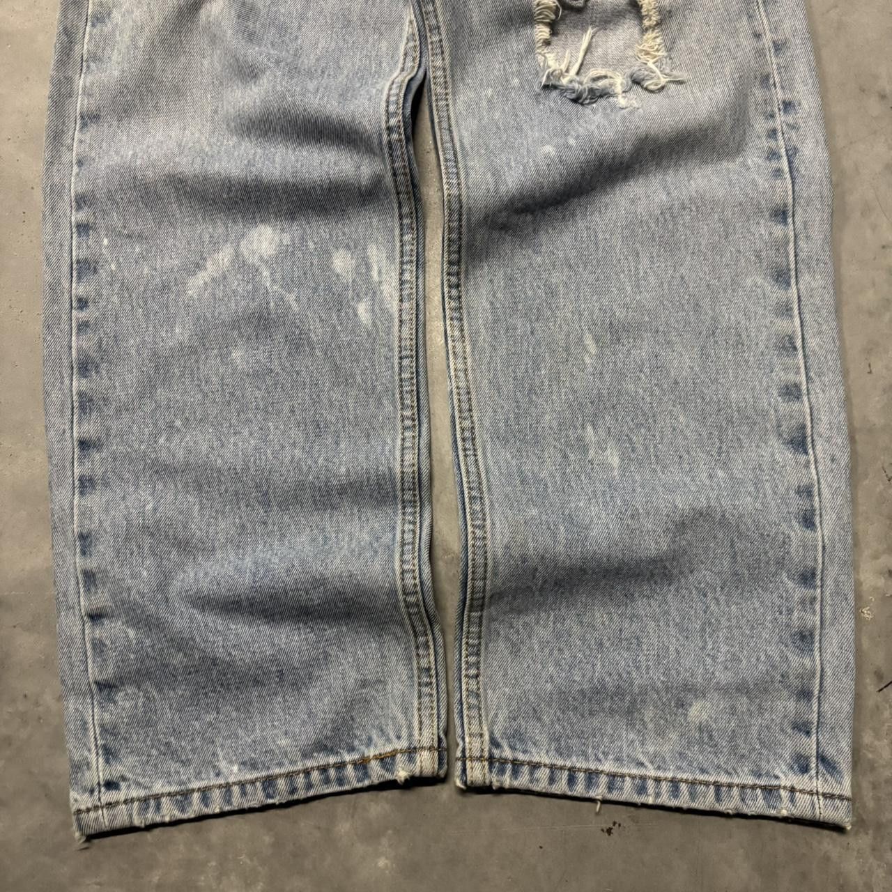 Japanese Brand × Levi's Crazy Vintage Y2K/2000s Grunge Light Wash Distressed Levis Denim Jeans! Size US 34 / EU 50 - 6 Thumbnail
