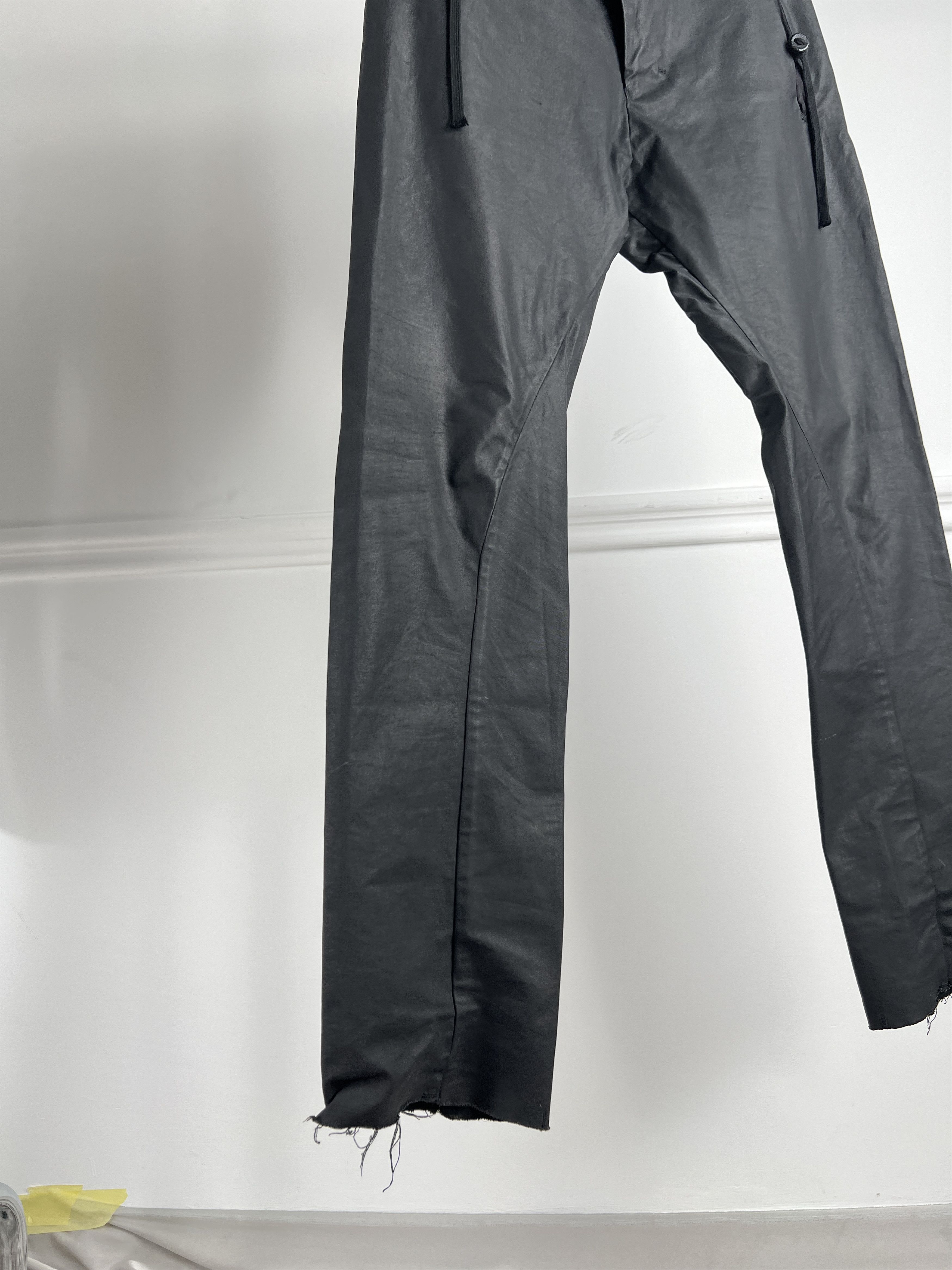 Waxed black Boris Bidjan Saberi pants
