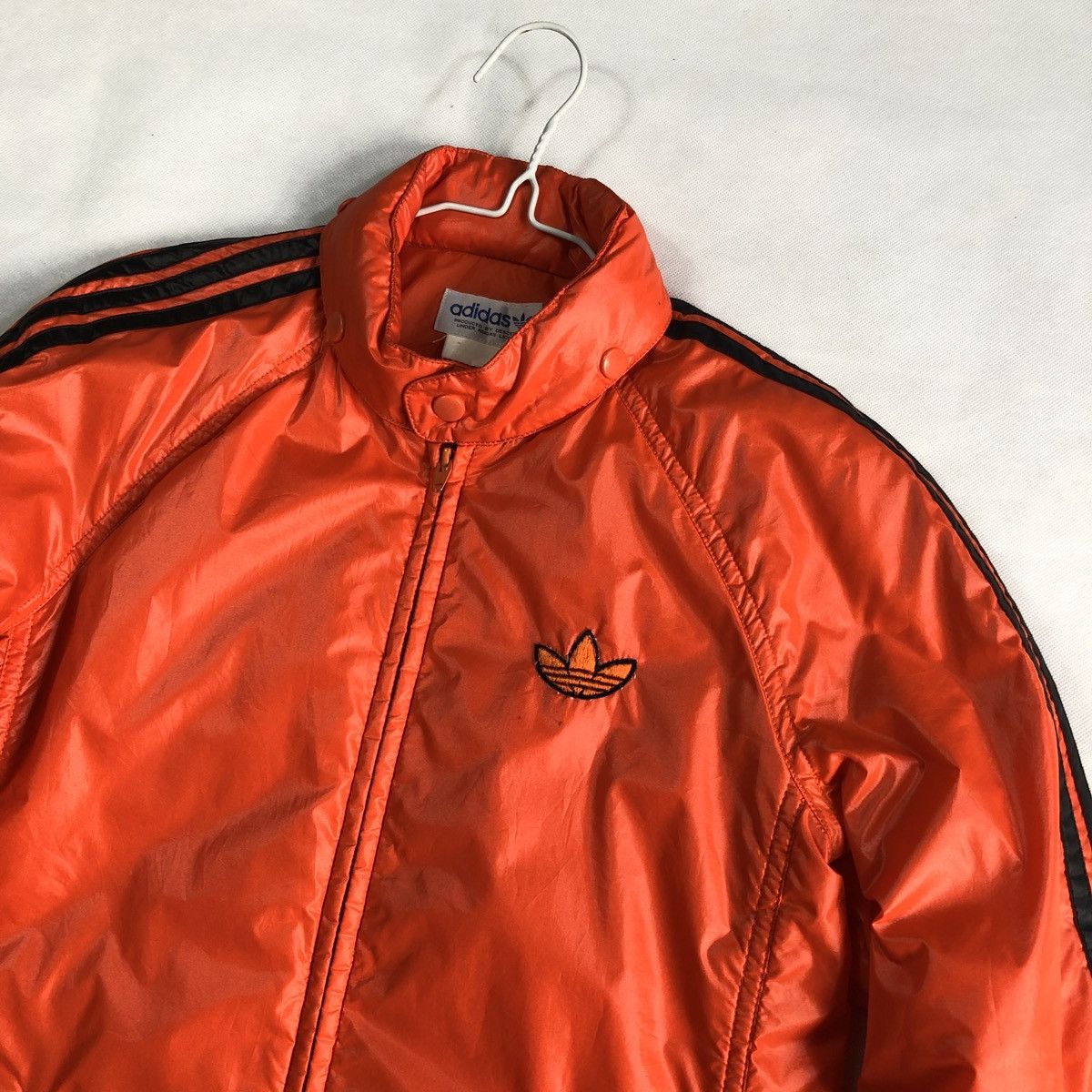 Vintage Rare! Vintage 70s Adidas Light Puffer Stripes Jacket Size US M / EU 48-50 / 2 - 3 Thumbnail