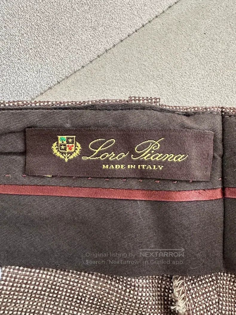 Loro Piana Loro Piana Silk Straight Casual Suit Pants, Brown Size 27" / US 4 / IT 40 - 8 Thumbnail