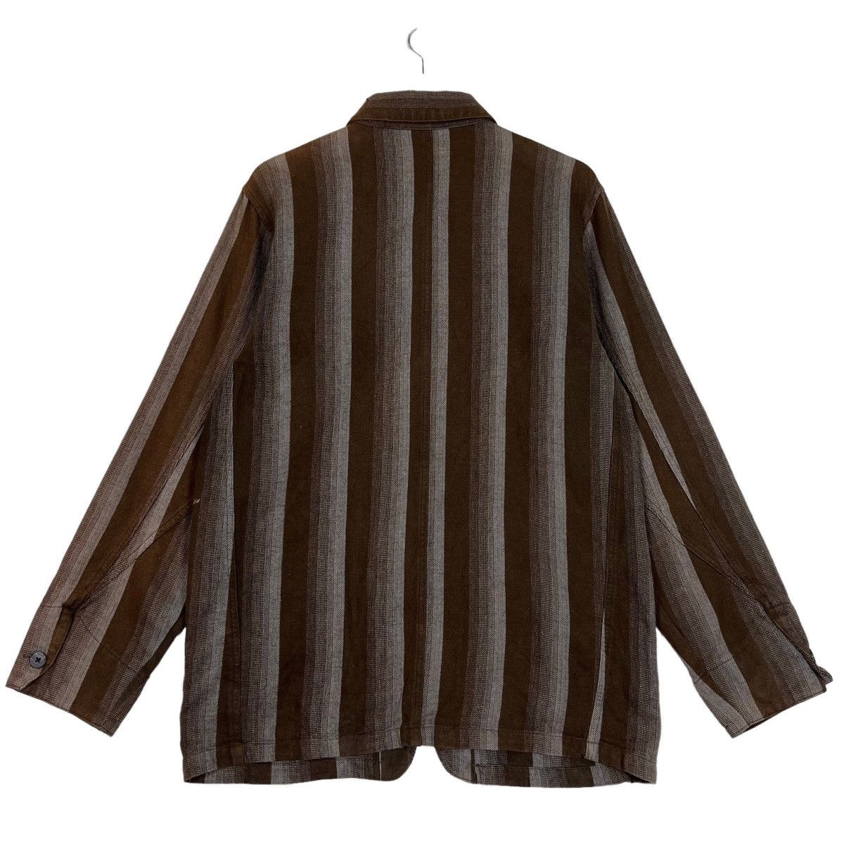 Japanese Brand VINTAGE GARCON WAVE STRIPE SHADOW LAZER JACKET Size US L / EU 52-54 / 3 - 8 Thumbnail