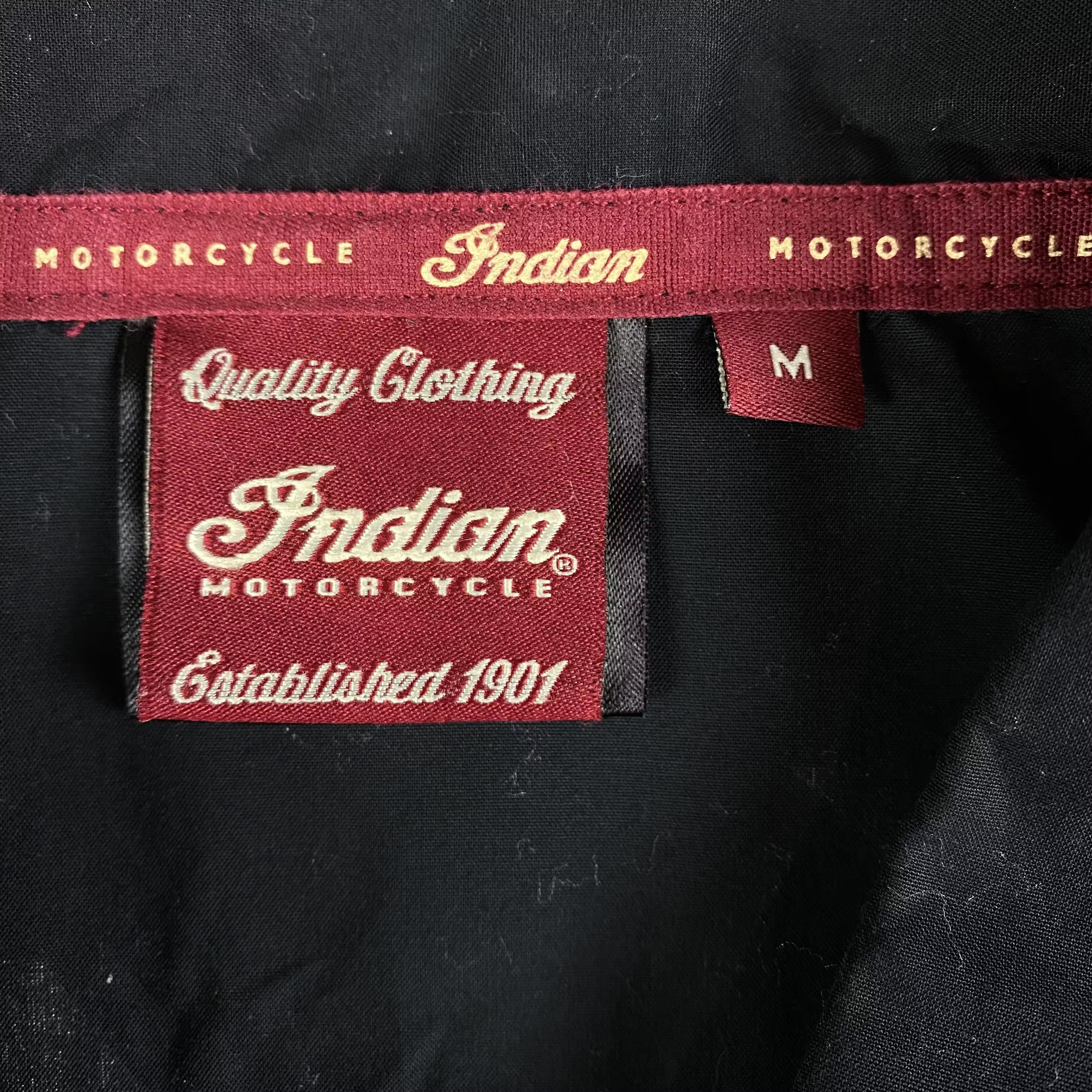 Indian Motorcycle × Vintage Mens Vintage Shirt Indian Motorcycle Size M Size US M / EU 48-50 / 2 - 7 Thumbnail