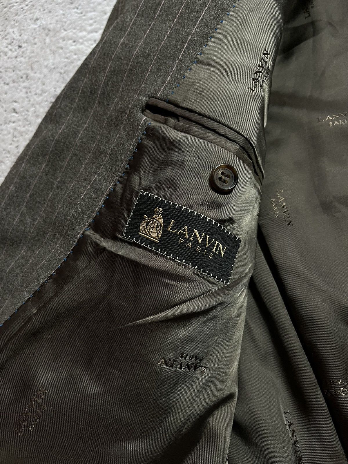Lanvin × Vintage Vintage Lanvin Classique Brown Wool Blazer Coats Jacket Size US L / EU 52-54 / 3 - 7 Thumbnail