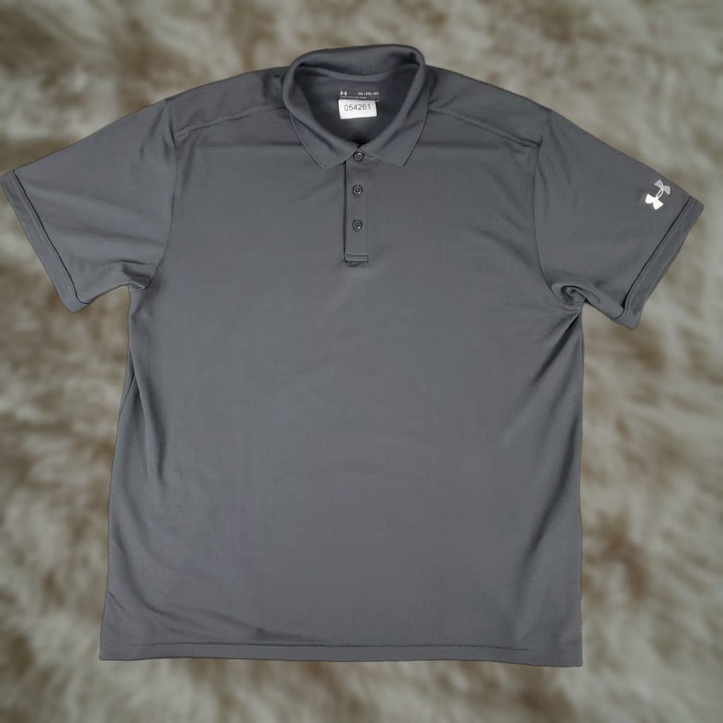 Under Armour Under Armour Polo Shirt Mens 2XL Gray Polo Short Sleeve Golf Casual Shirt Size US XXL / EU 58 / 5 - 1 Thumbnail