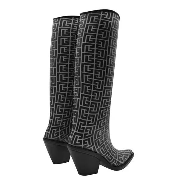 Balmain o1g2r1mq0924 Boots in Ivoire & Noir Size US 7 / IT 37 - 4 Thumbnail