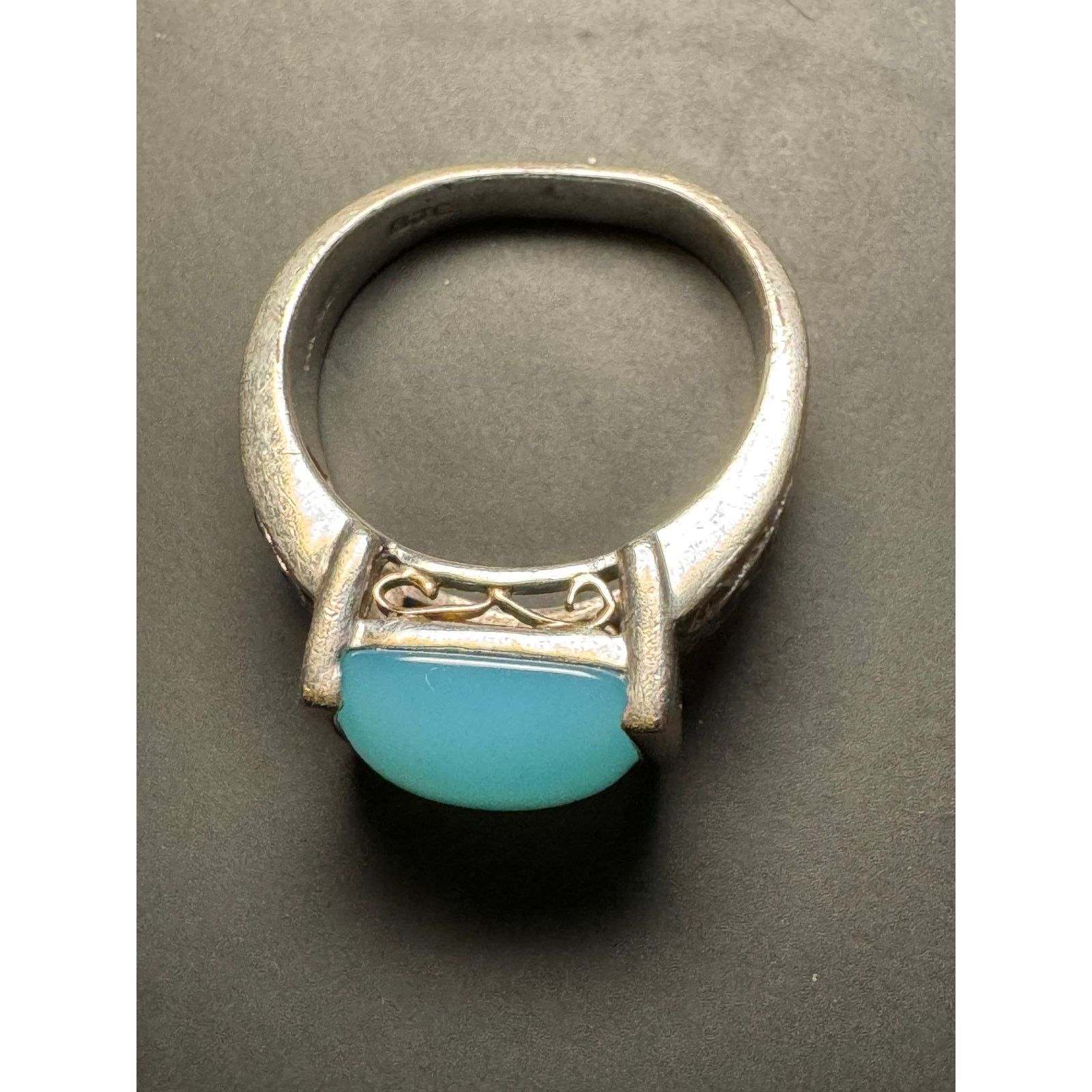 Other Samuel Benham 925 14k Gold Top Rim Chalcedony Amethyst Ring Size ONE SIZE - 5 Thumbnail