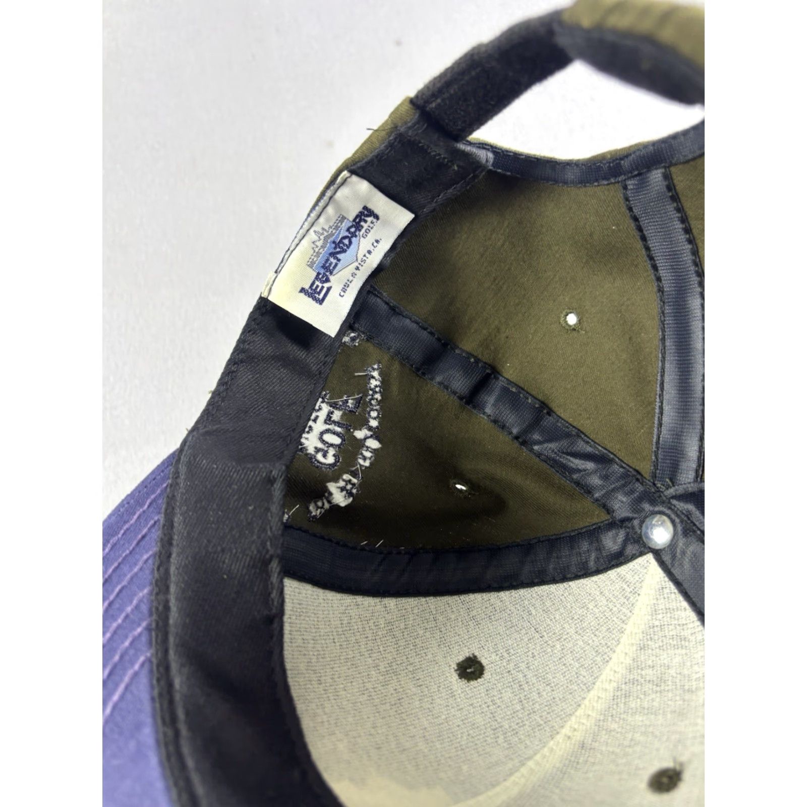 Vintage VINTAGE Unbranded Hat Golf Strapback Cap Green Blue Embroidered The Shattuck Golf Course Adjustable One Size Men Canvas Cotton Wide Brim Casual Size ONE SIZE - 6 Thumbnail