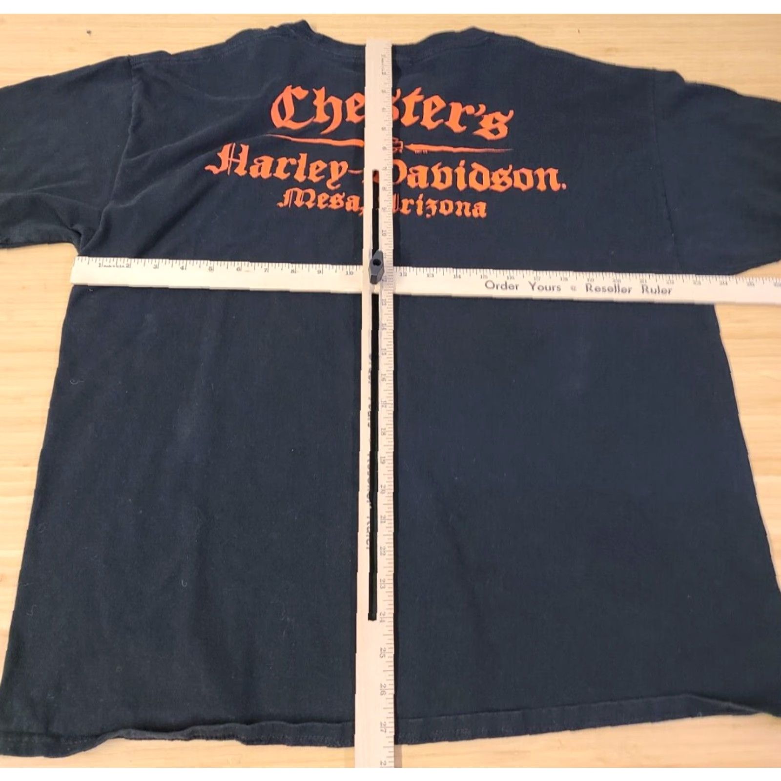 Harley Davidson Harley-Davidson Men T-Shirt Black XL Crew Neck Short Sleeve Logo Double-Sided Front Back Graphic Print 2000s Cowboy Motorcycle Biker Size US XL / EU 56 / 4 - 7 Thumbnail