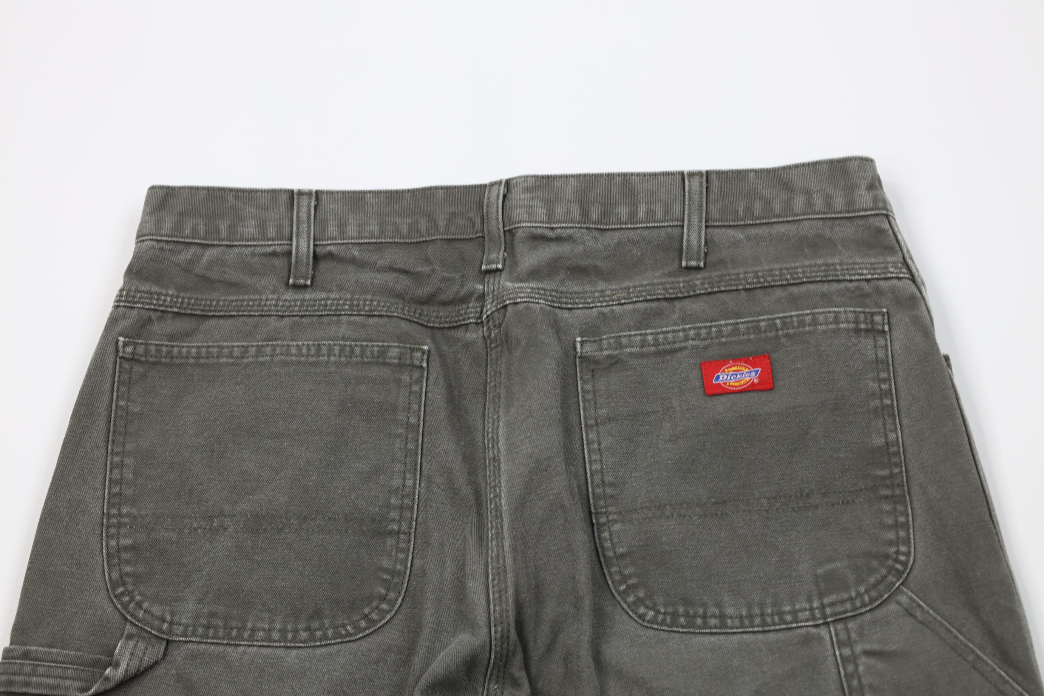 Dickies Vintage Y2K Dickies Canvas Wide Leg Dungaree Pants Green Size US 36 / EU 52 - 9 Thumbnail