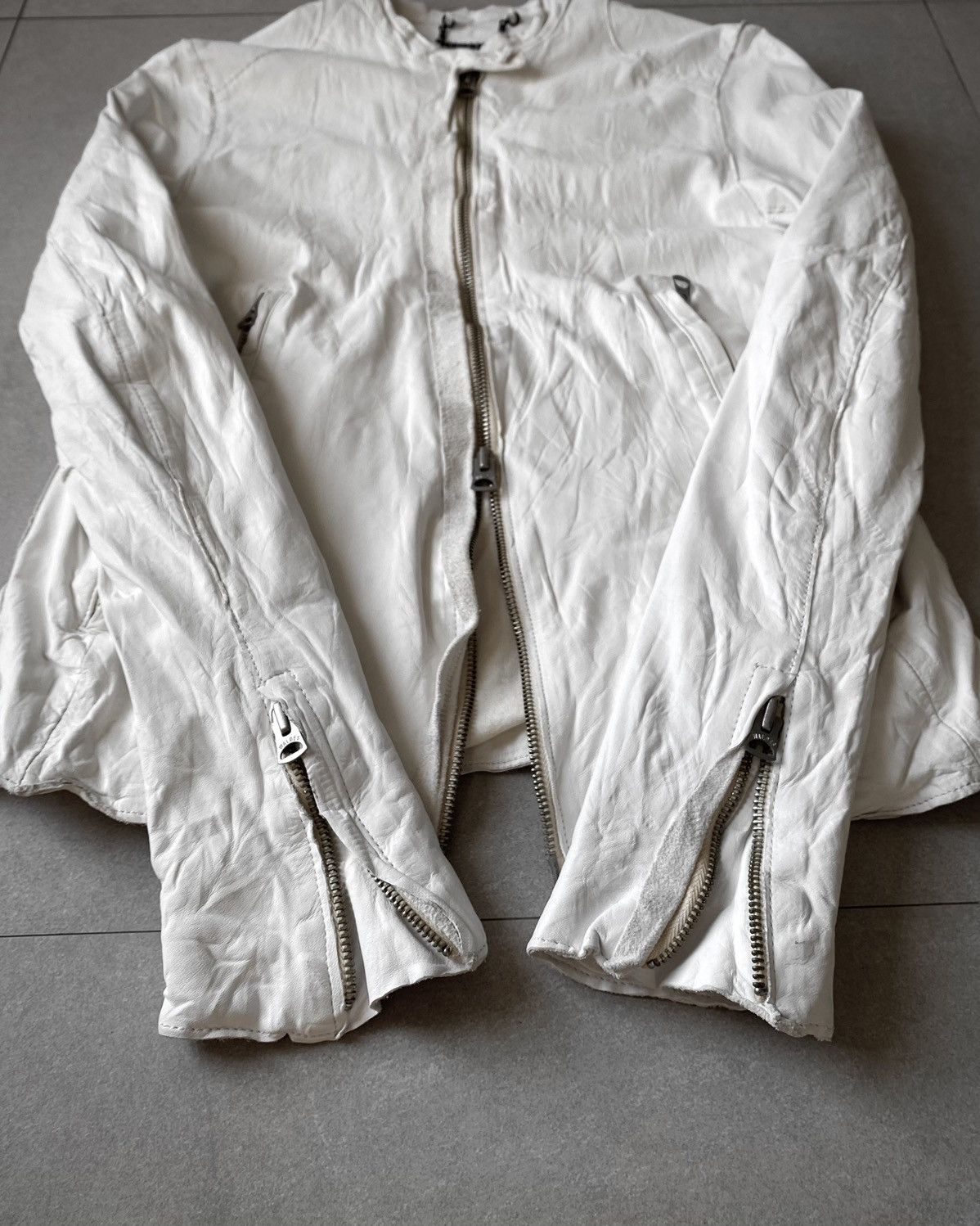 Japanese Brand Sisii Contrast Stitch Washable Leather Jacket Size US XS / EU 42 / 0 - 5 Thumbnail