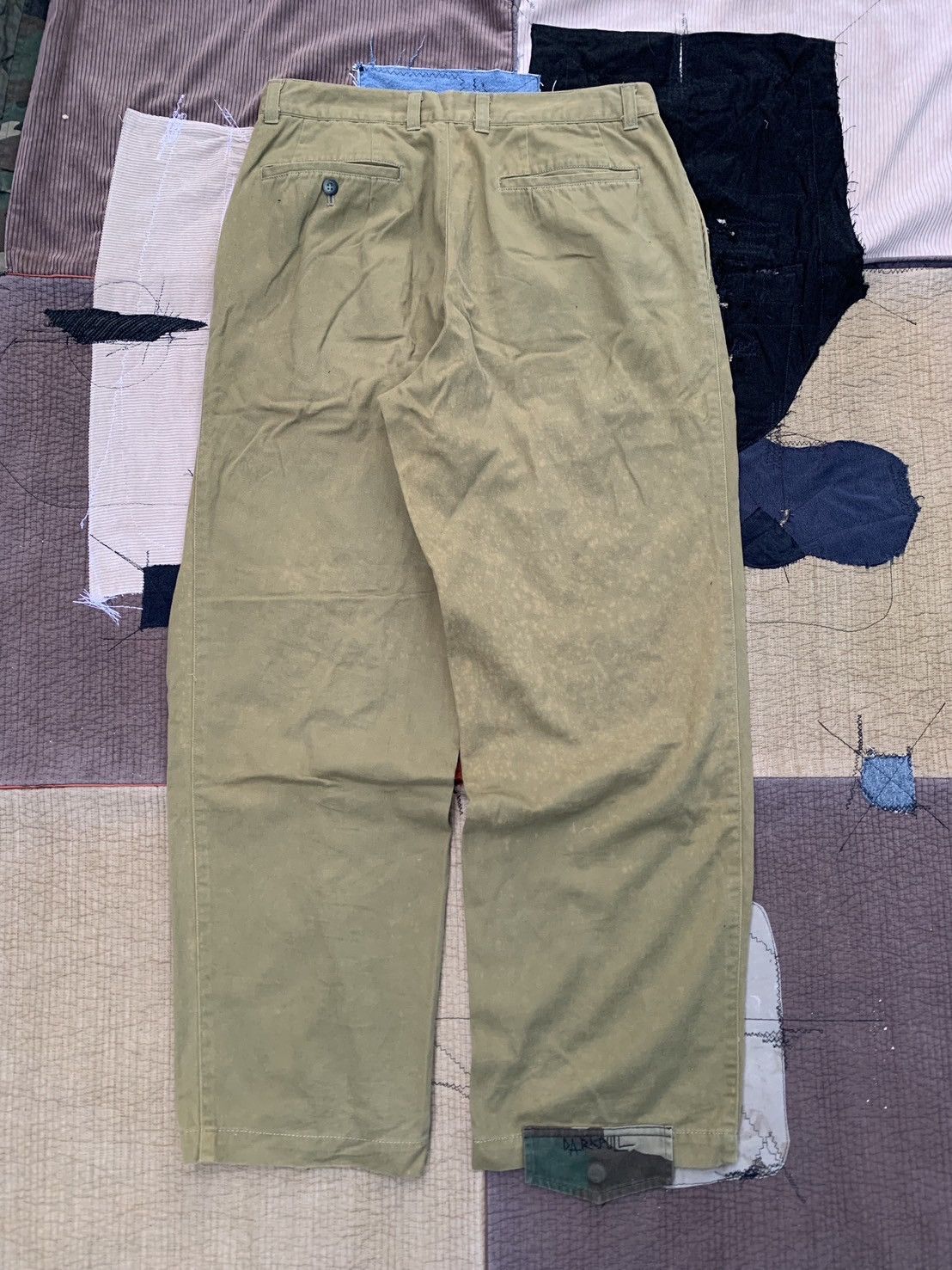 Vintage Thrashed Vintage Slack Pants Patchwork Faded&Distressed Size US 32 / EU 48 - 4 Thumbnail