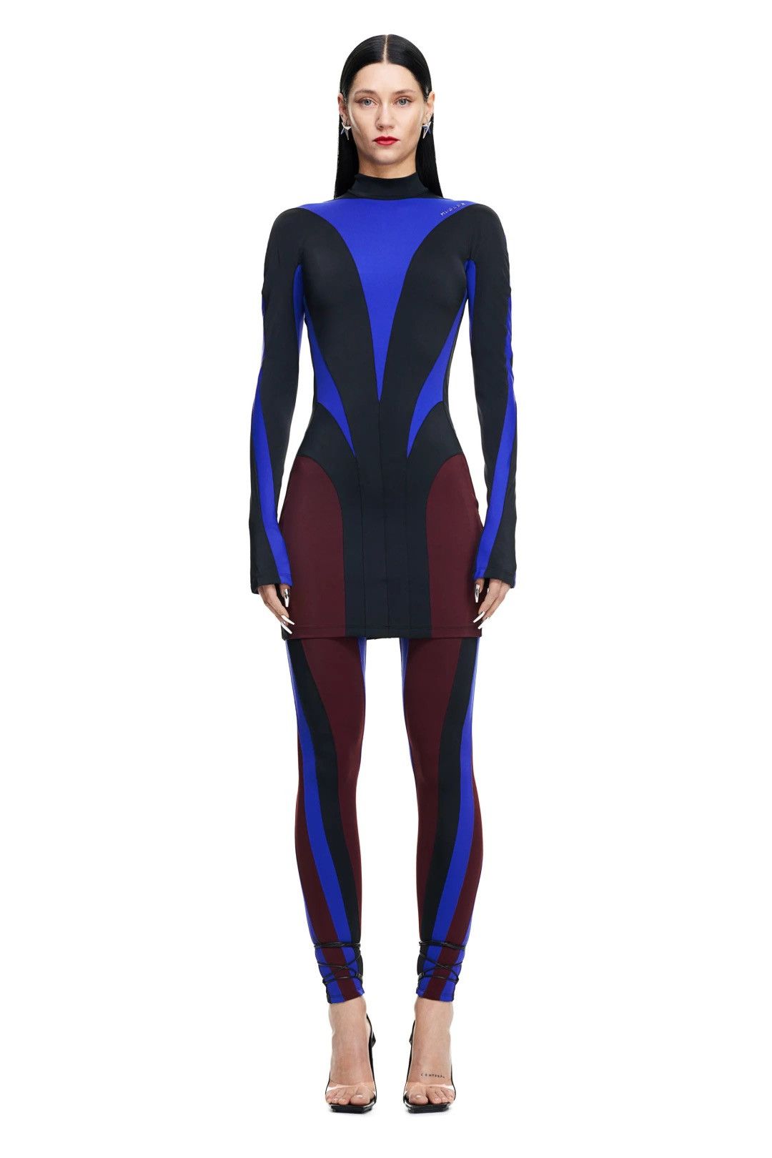 Mugler Mugler x H&M Spiral Paneled Mini Dress Size M / US 6-8 / IT 42-44 - 3 Thumbnail