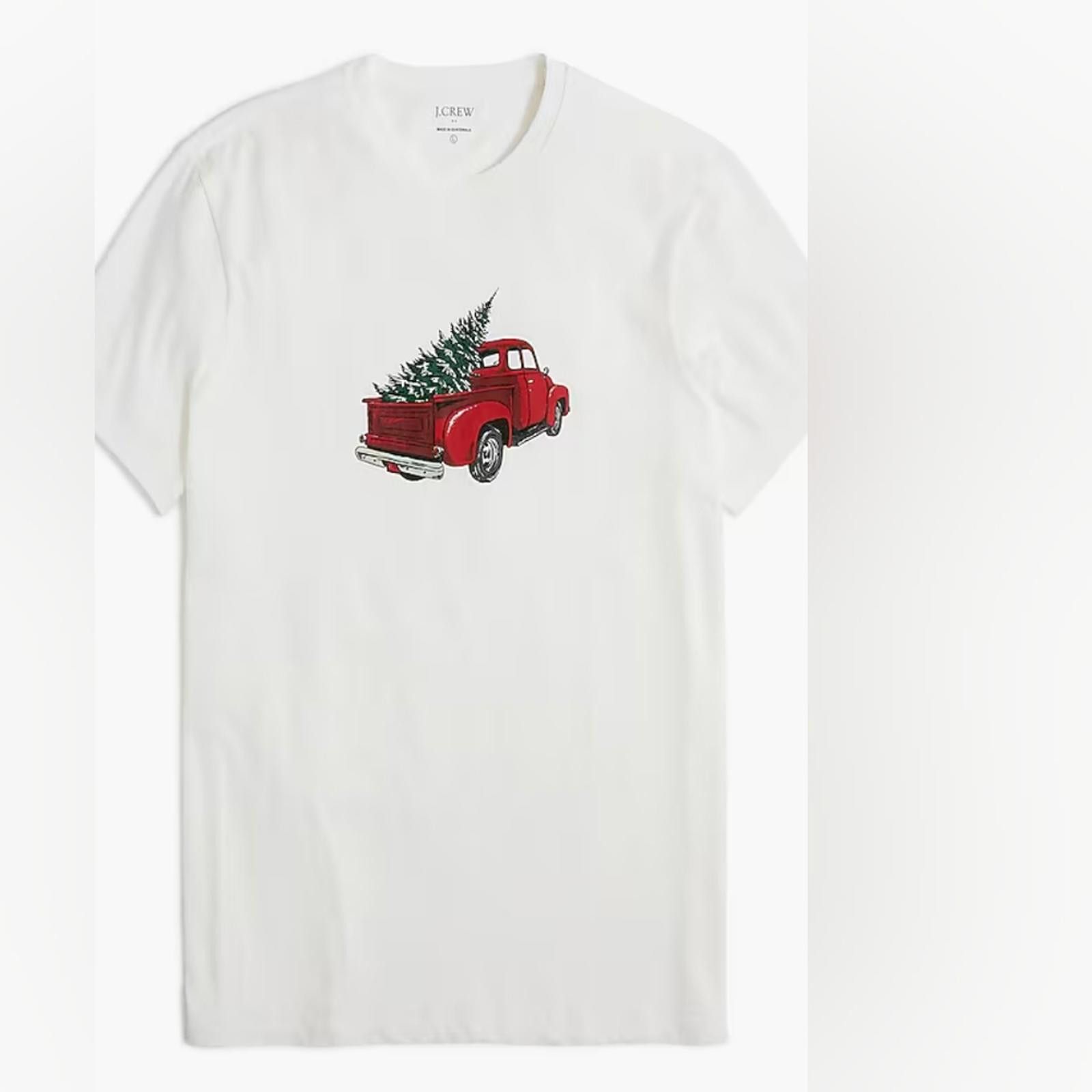 J.Crew J Crew Christmas tree truck graphic tee Size US L / EU 52-54 / 3 - 1 Thumbnail