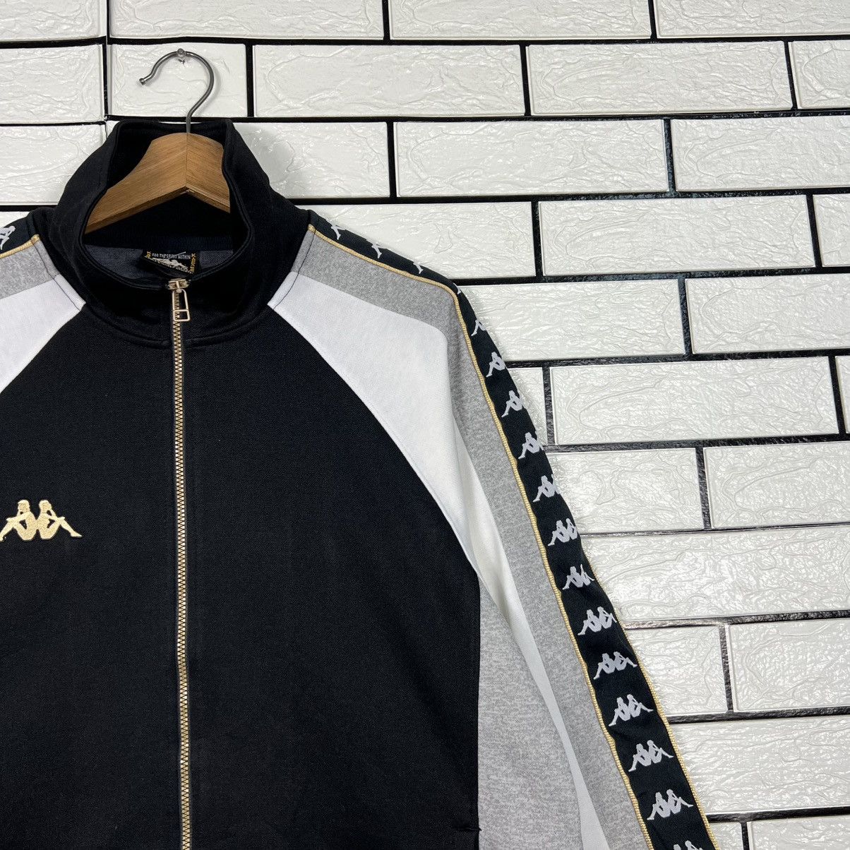 Kappa Vintage 90s KAPPA Side Tape Logo Track Top Jacket #3957-C180 Size US M / EU 48-50 / 2 - 4 Thumbnail