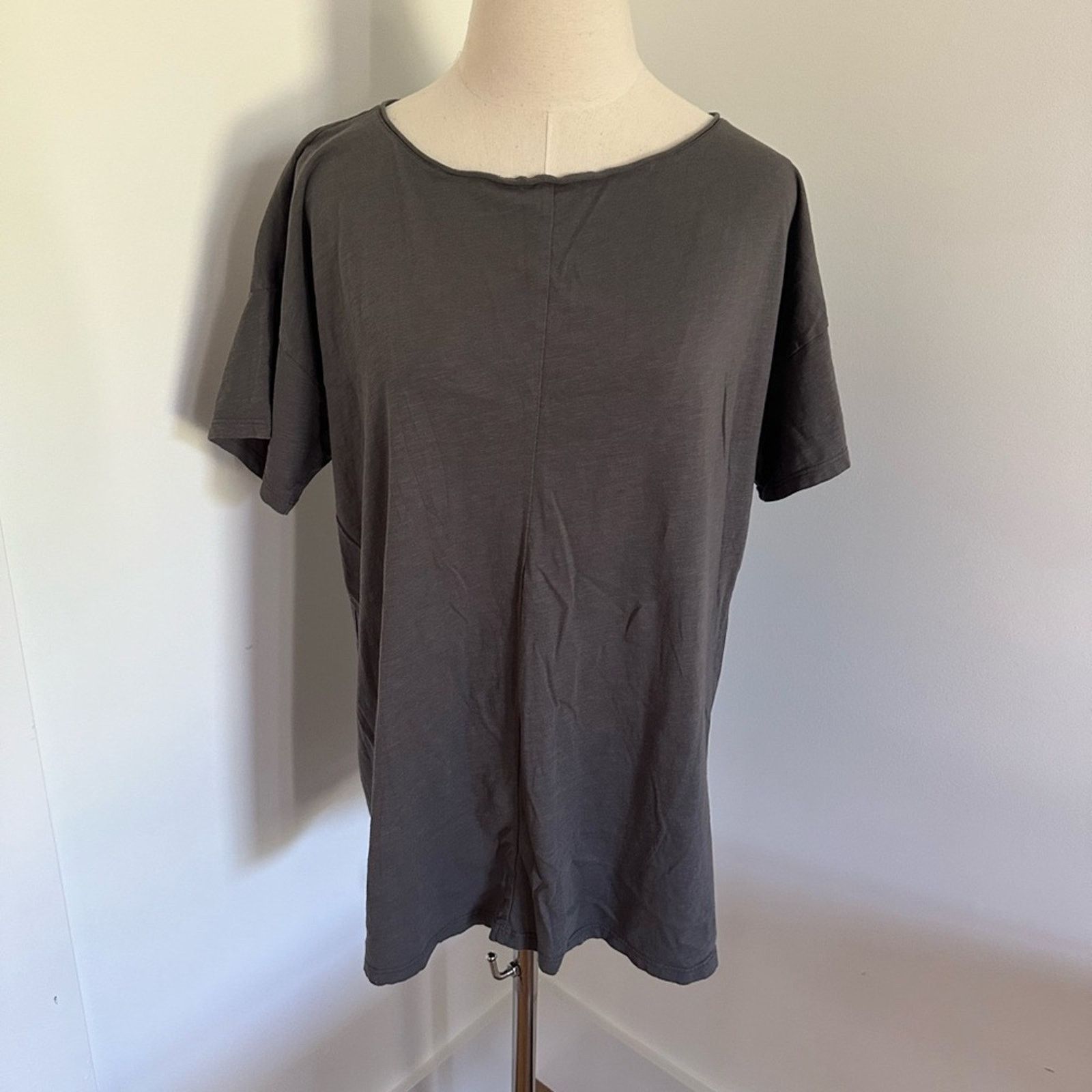 Eileen Fisher Eileen Fisher Oversized Tee boatneck drop shoulder - Small Size S / US 4 / IT 40 - 4 Thumbnail