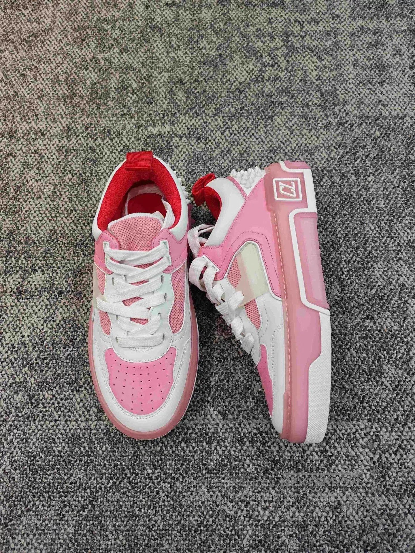 Christian Louboutin Christian Louboutin Red Sole Pink Sneakers. Size US 5.5 / IT 35.5 - 4 Thumbnail