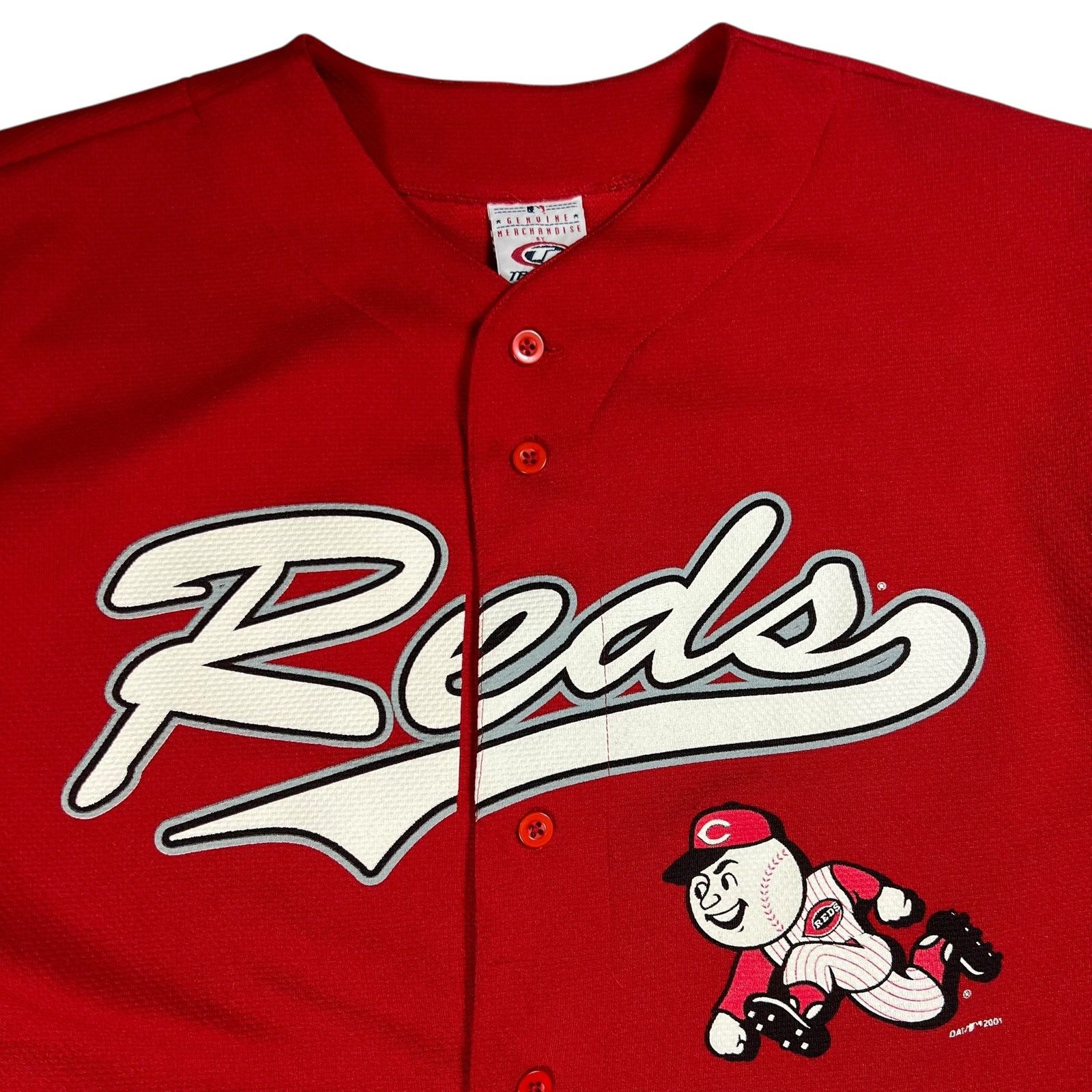 MLB × Vintage Vintage 2001 Cincinnati Reds Ken Griffey Jr. Baseball Jersey Size US XL / EU 56 / 4 - 2 Thumbnail