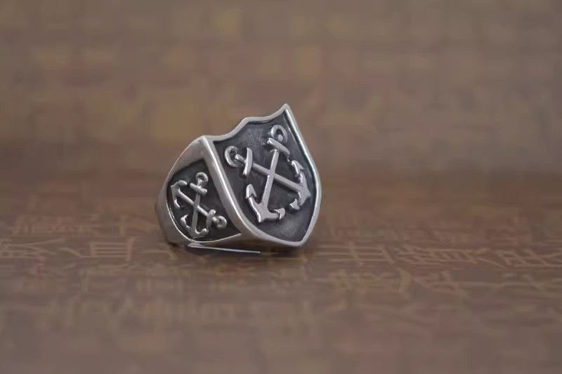 Jewelry Vintage Jewelry Rings Open Size Chrome Ring (Size 7-13) Size ONE SIZE - 4 Thumbnail