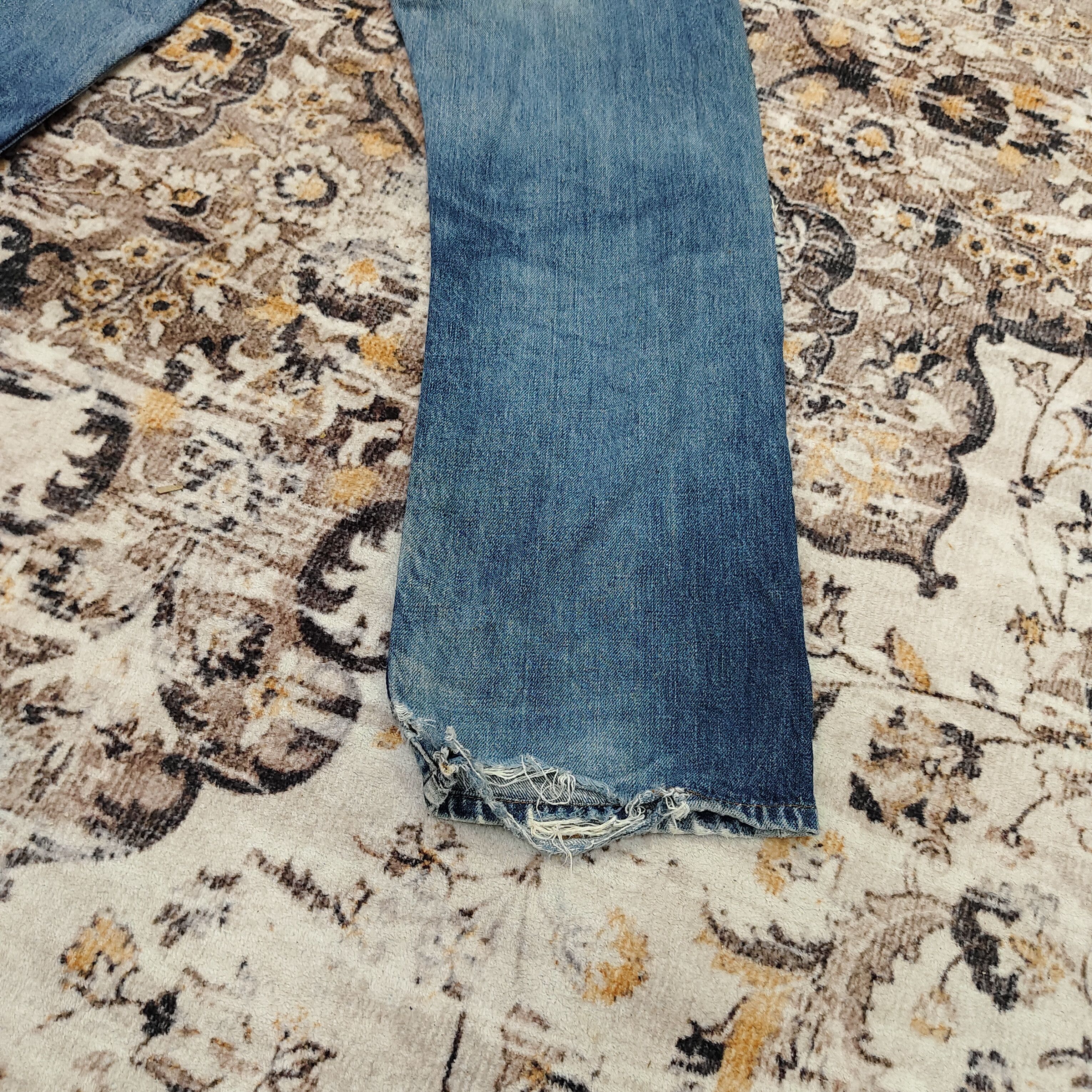 Levi's Vintage Levi's 502 Big E Selvedge Distressed Jean Size US 30 / EU 46 - 7 Thumbnail