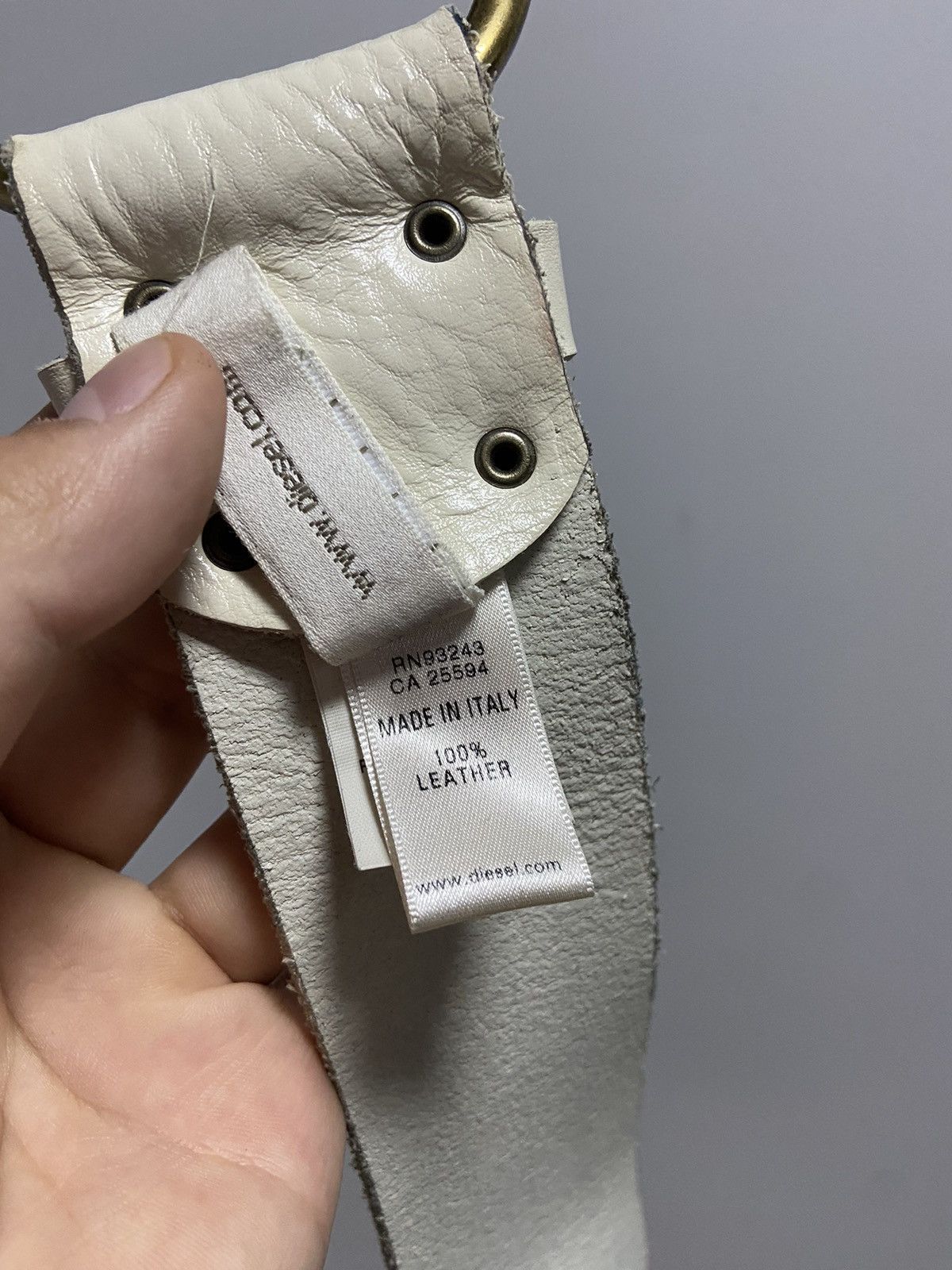 Diesel × Vintage Diesel belt leather vintage made in Italy avant Garde Size ONE SIZE - 7 Thumbnail