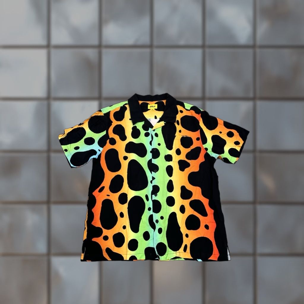 Golf Wang GOLFWANG Button Up Shirt XL Men Multicolor 100% Rayon Short Sleeve Collared Button-Up Size US XL / EU 56 / 4 - 1 Thumbnail