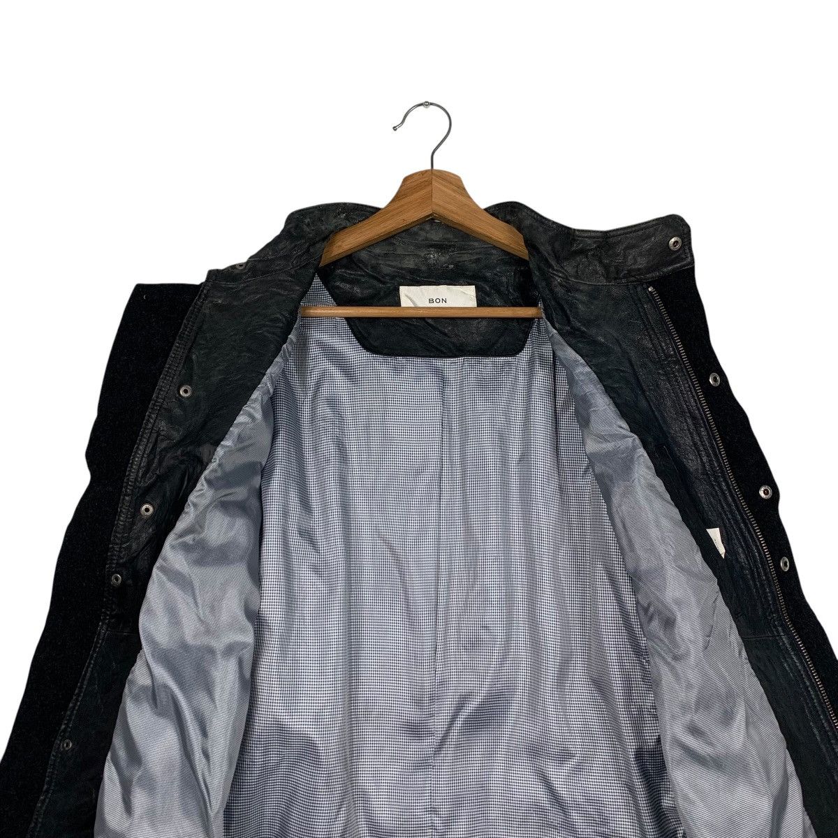 Leather BON Wool Leather Hybrid Jacket #1872-C81 Size US S / EU 44-46 / 1 - 12 Thumbnail
