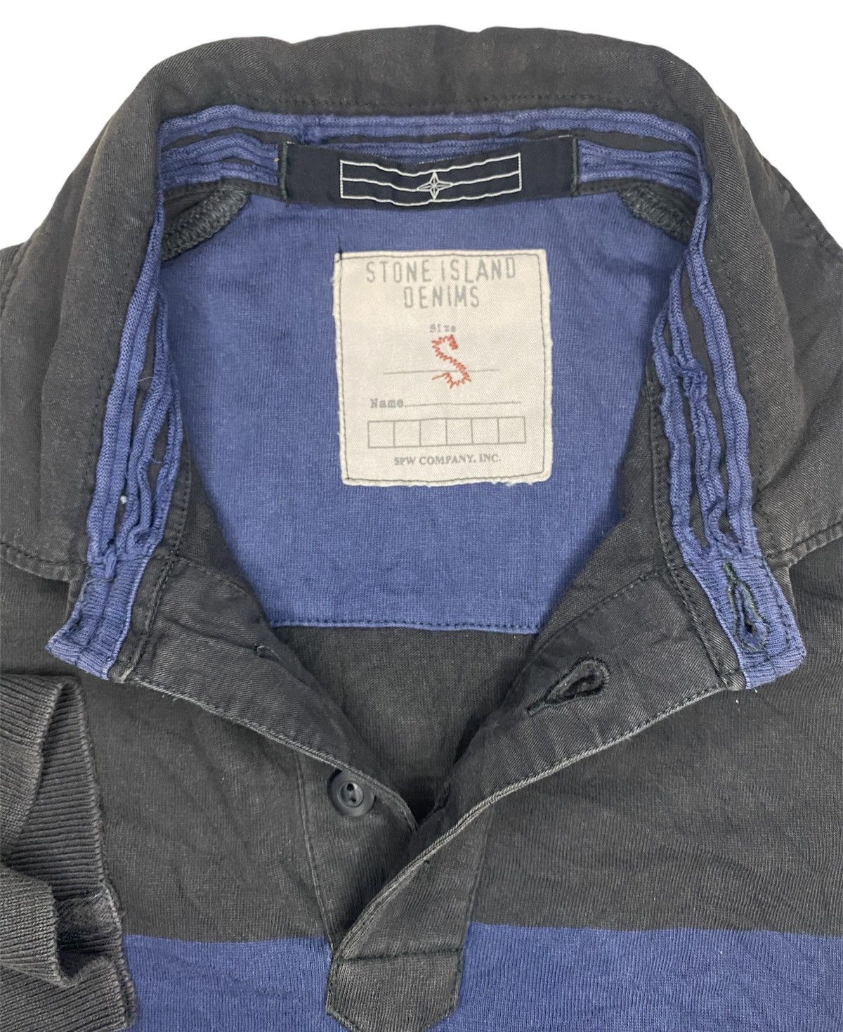 Stone Island AW08 Stone Island Denims Logo Patch Rugby Shirt Size US S / EU 44-46 / 1 - 5 Thumbnail