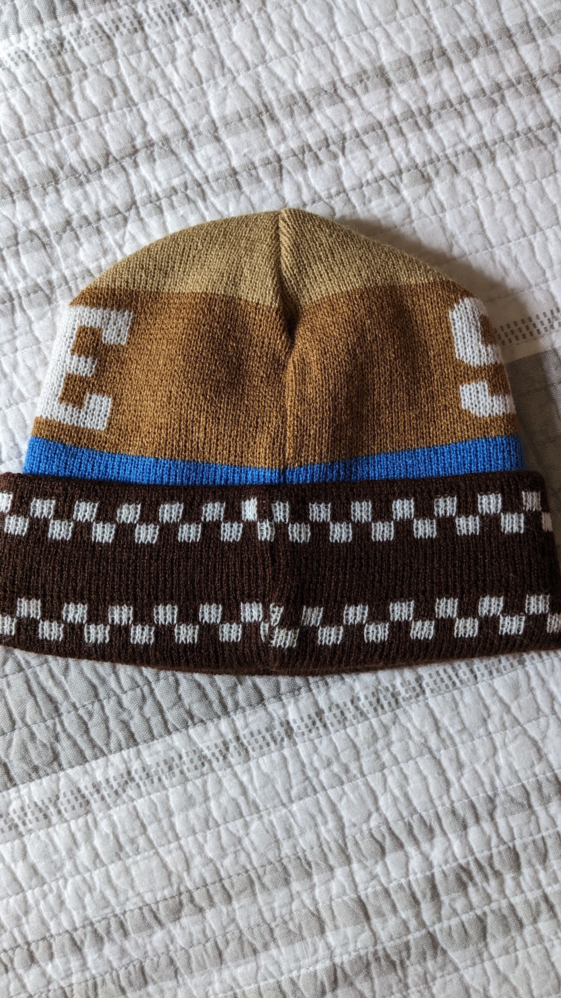 Supreme Supreme checker pattern beanie Size ONE SIZE - 2 Thumbnail