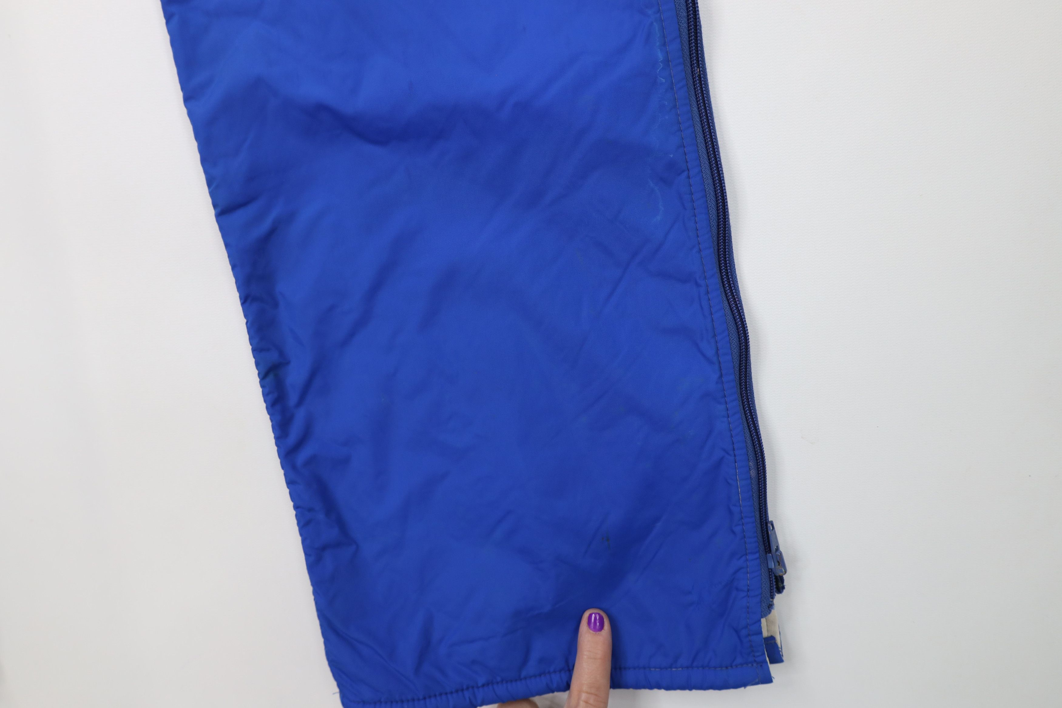 Vintage Vintage 70s Streetwear Lined Winter Snow Pants Blue USA Size US 34 / EU 50 - 5 Thumbnail