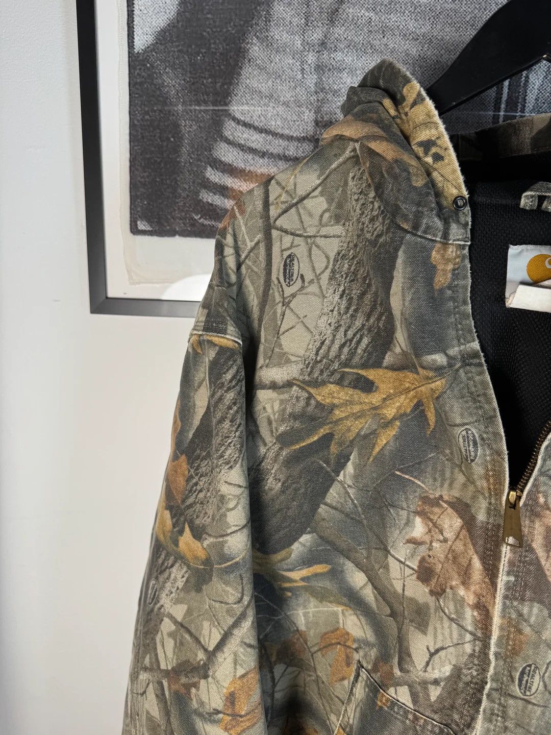 Vintage 🚭 CLASSIC 🚭 CARHARTT THRASHED REALTREE HOODED WORK JACKET Size US XL / EU 56 / 4 - 9 Thumbnail