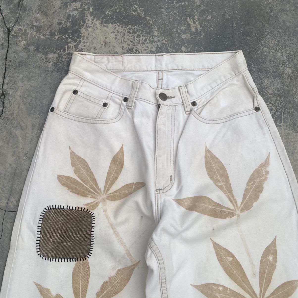 Handmade 1 of 1 Custom Vtg LL BEAN Organic Dyed Hand Made Size US 26 / EU 42 - 2 Thumbnail