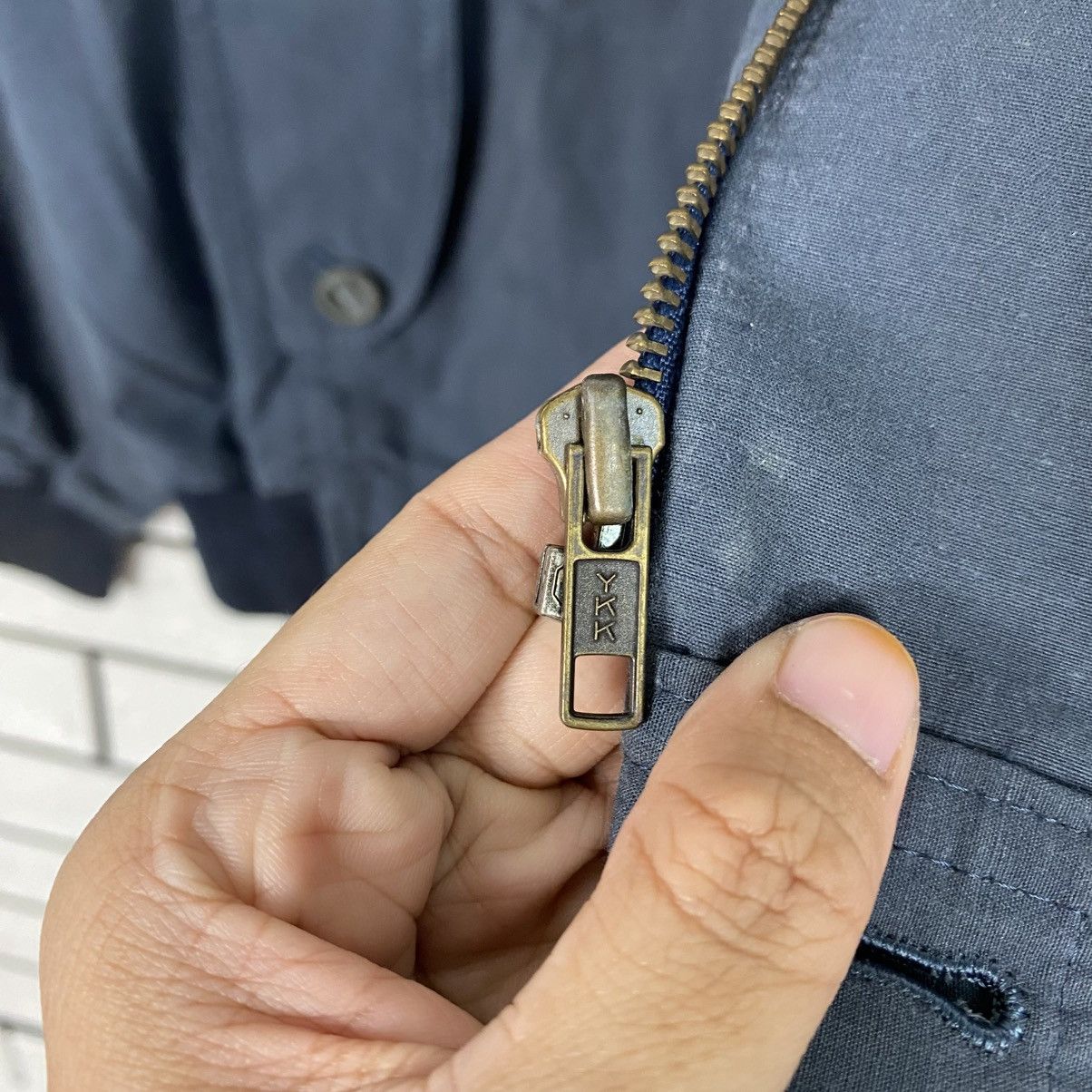 Japanese Brand 📌Vintage Bomber Jacket Fly Cacharel Bondage Design Size US L / EU 52-54 / 3 - 18 Thumbnail