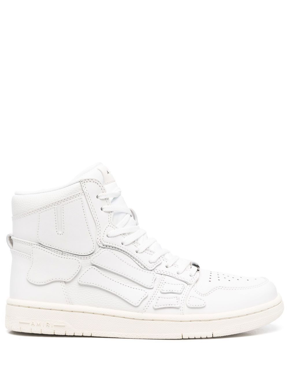 o1w1db11224 Skeltop High-Top Leather Sneakers in White