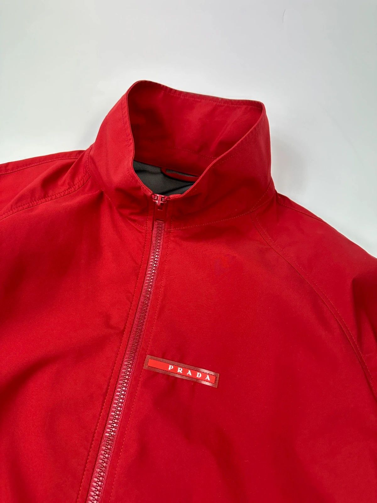 Prada Prada Sport FW2014 Red Nylon Light Bomber Waterproof Jacket Size US XL / EU 56 / 4 - 2 Thumbnail
