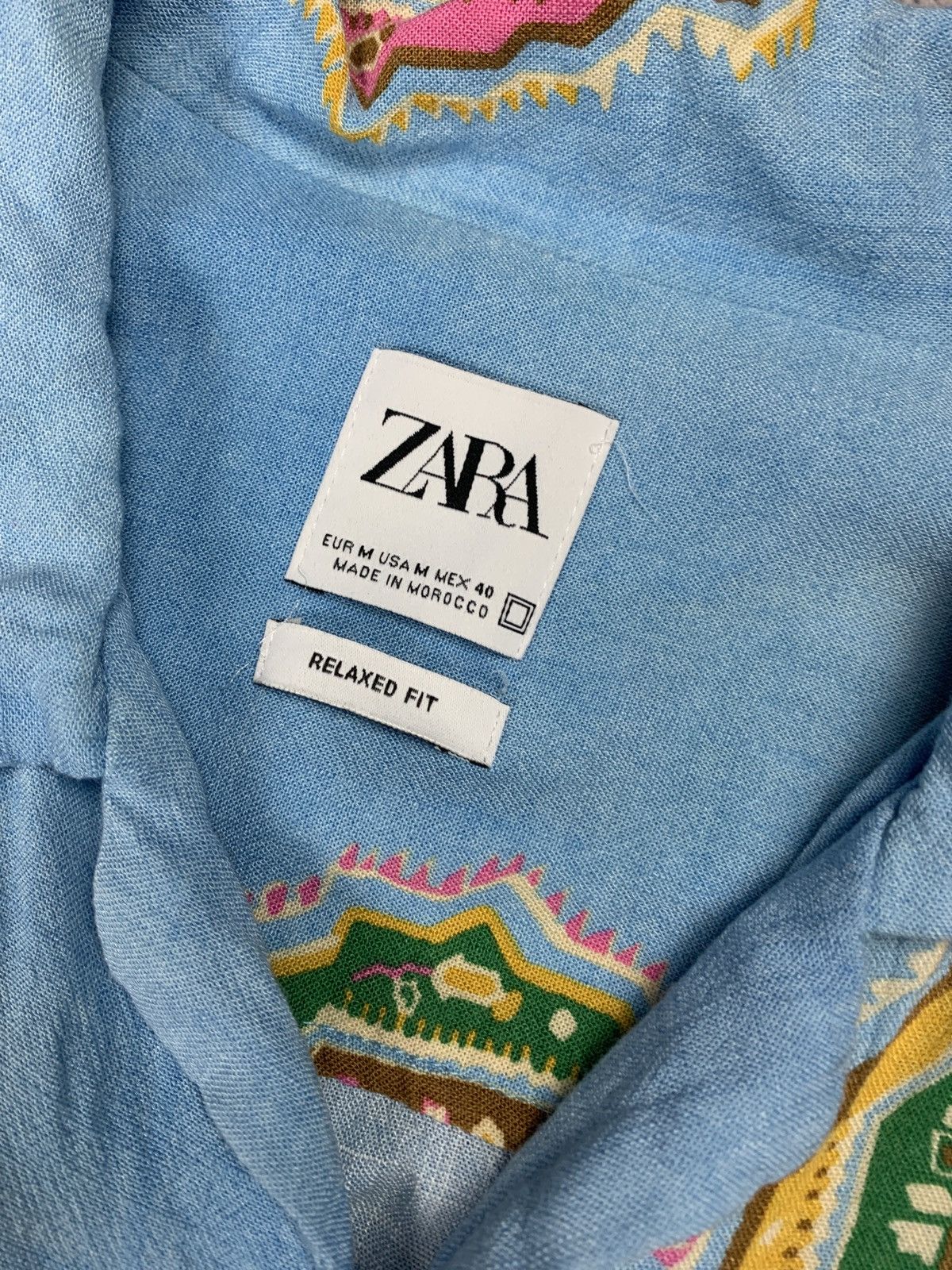 Zara Zara Crazy Hawaiian Shirt Short Sleeve Y2K Multicolor Art Size US M / EU 48-50 / 2 - 5 Thumbnail