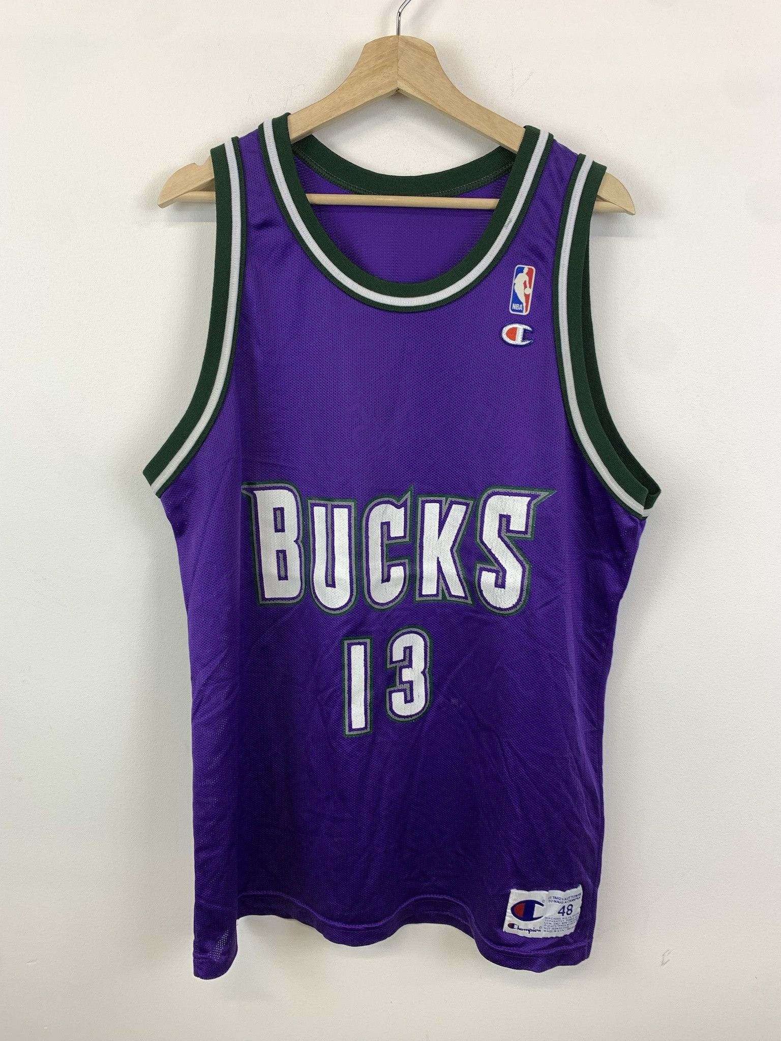 Vintage Milwaukee Bucks Champion Jersey L top