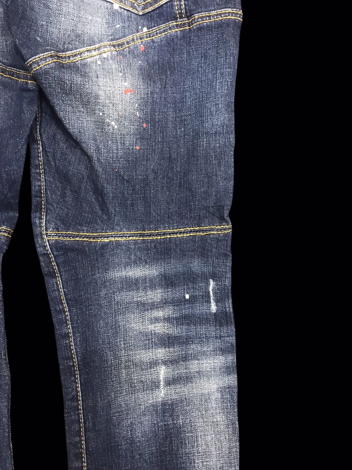 Designer × Dsquared2 × Seditionaries 💥PUNK STYLE💥DSQUARED2 Distressed Painter Denim F149 Size US 33 - 12 Thumbnail