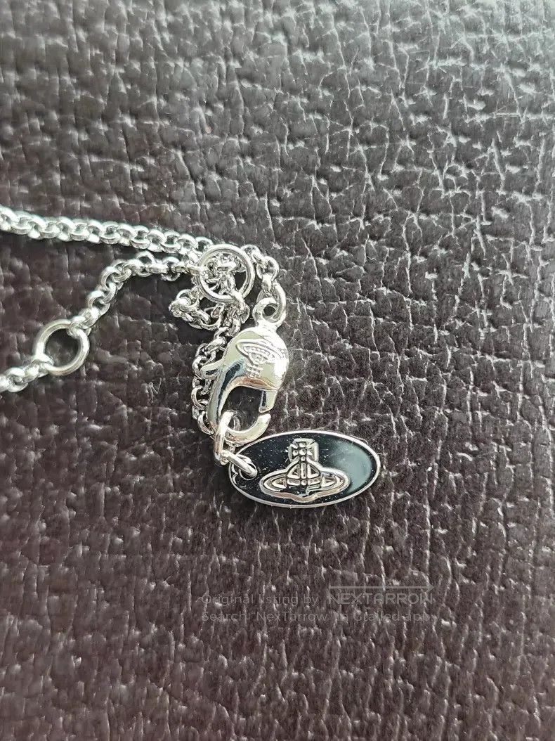 Vivienne Westwood vivienne westwood Silver Small Orb Necklace with Engraving Size ONE SIZE - 6 Thumbnail