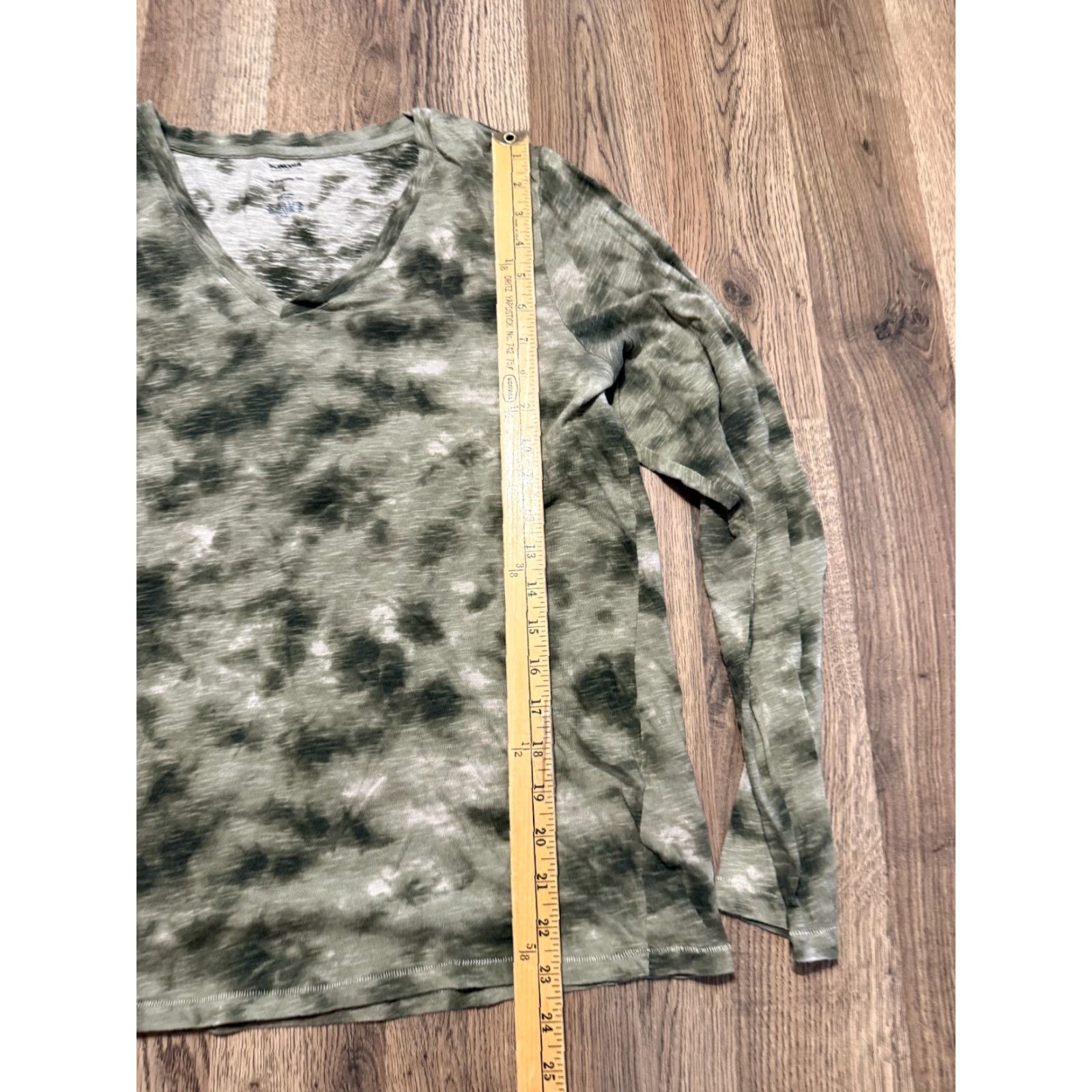 Vintage Sonoma Shirt Women's Large Green White V-neck Long Sleeve Shirt Size L / US 10 / IT 46 - 7 Thumbnail