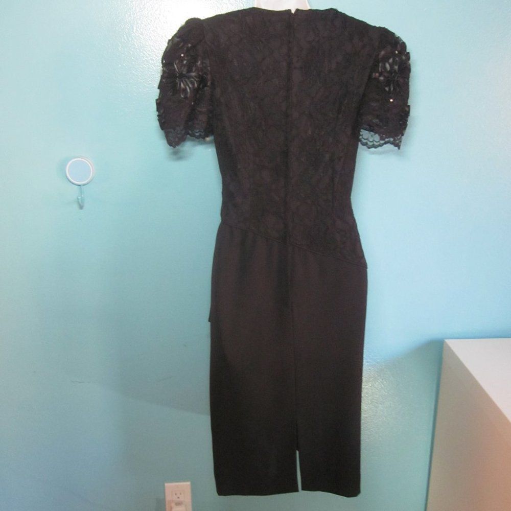 Fay Leslie Fay Evening Dress Size 4 Vintage 80's Size XS / US 0-2 / IT 36-38 - 2 Thumbnail