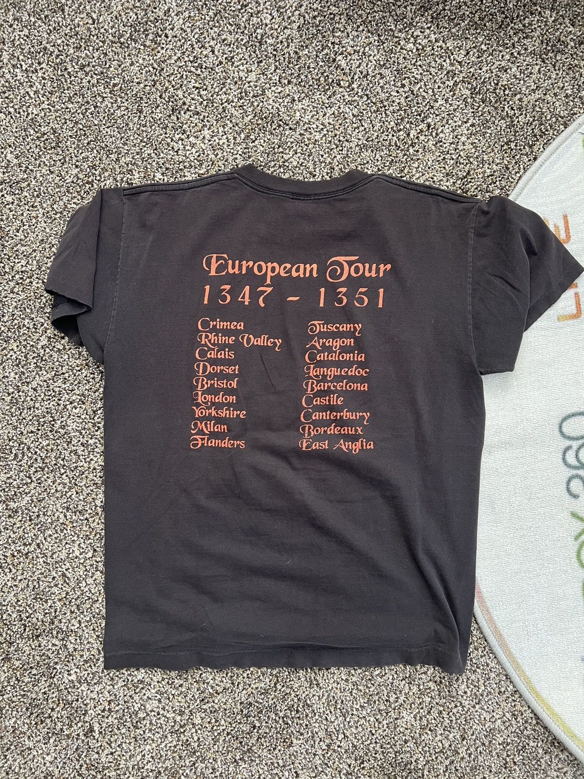 Vintage Sun Faded Vintage Black Death European Tour Tee Shirt Size US L / EU 52-54 / 3 - 2 Thumbnail