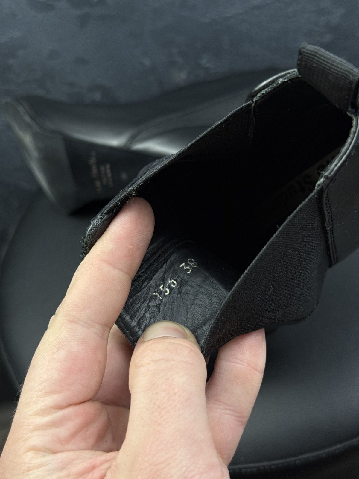 Acne Studios Acne Studio Jemma Women’s Leather Black Stiletto Heel Bootie Size US 8 / IT 38 - 14 Thumbnail