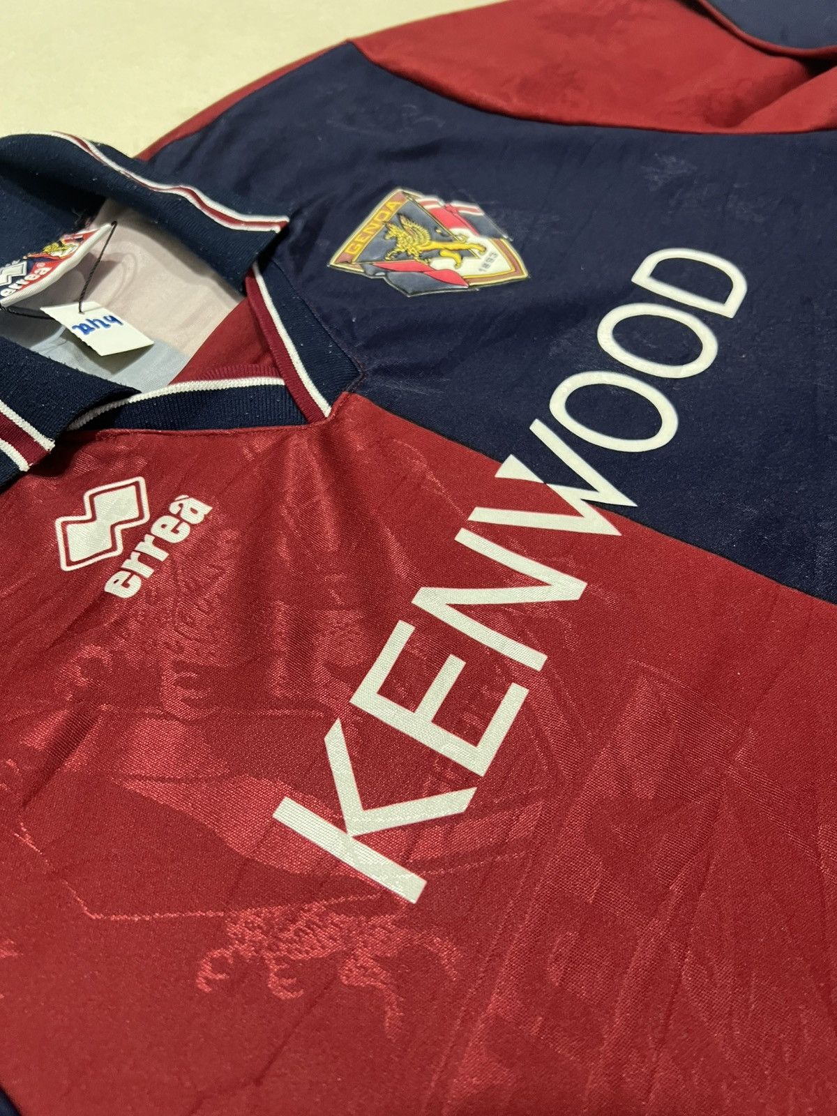 Errea Genoa 1994 Errea Home Longsleeve Jersey Size US L / EU 52-54 / 3 - 6 Thumbnail