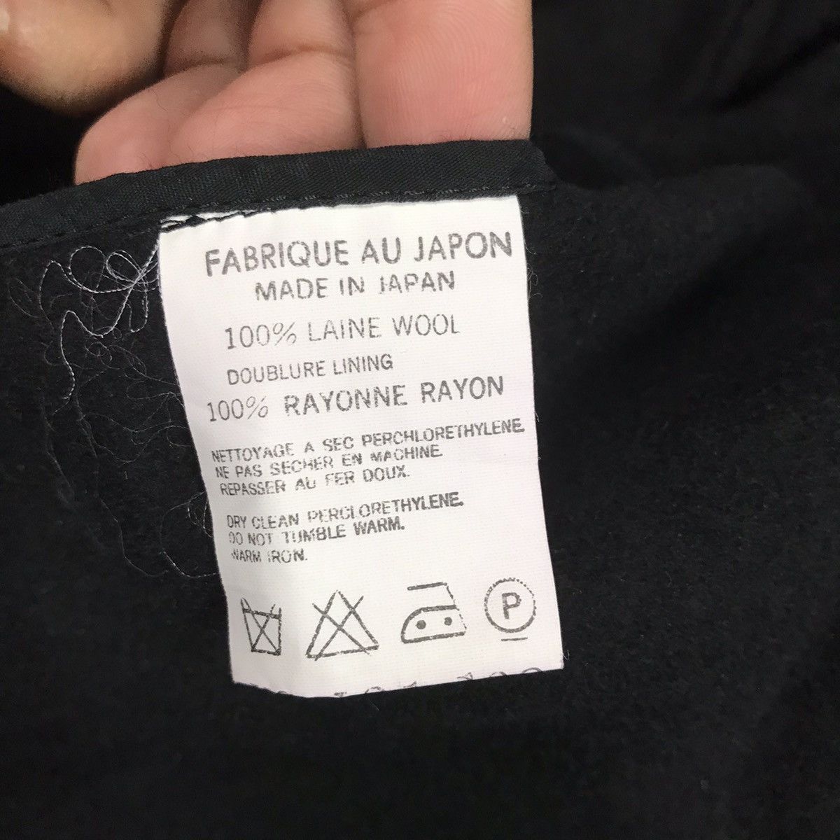 Yohji Yamamoto YOHJI YAMAMOTO BLACK WOOL COAT JACKET Size S / US 4 / IT 40 - 13 Thumbnail