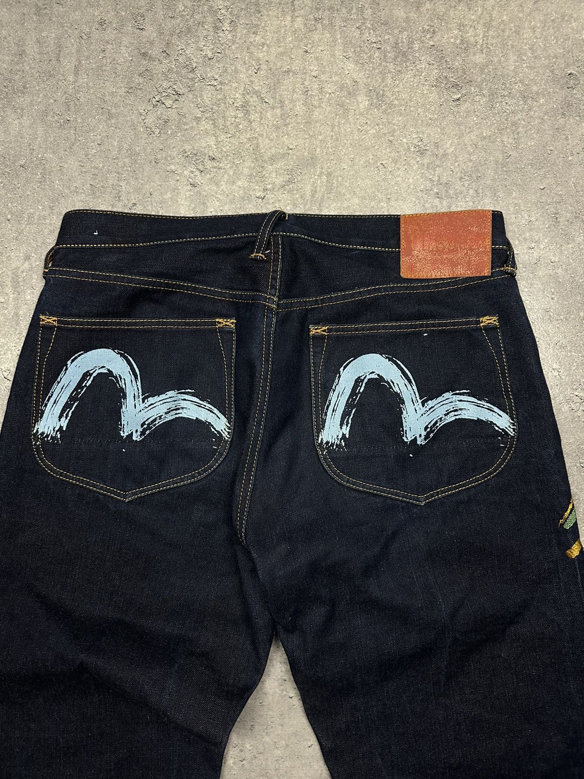 Evisu × Vintage Evisu blue navy half myde umi yama hawai vulcan Size US 36 / EU 52 - 14 Thumbnail