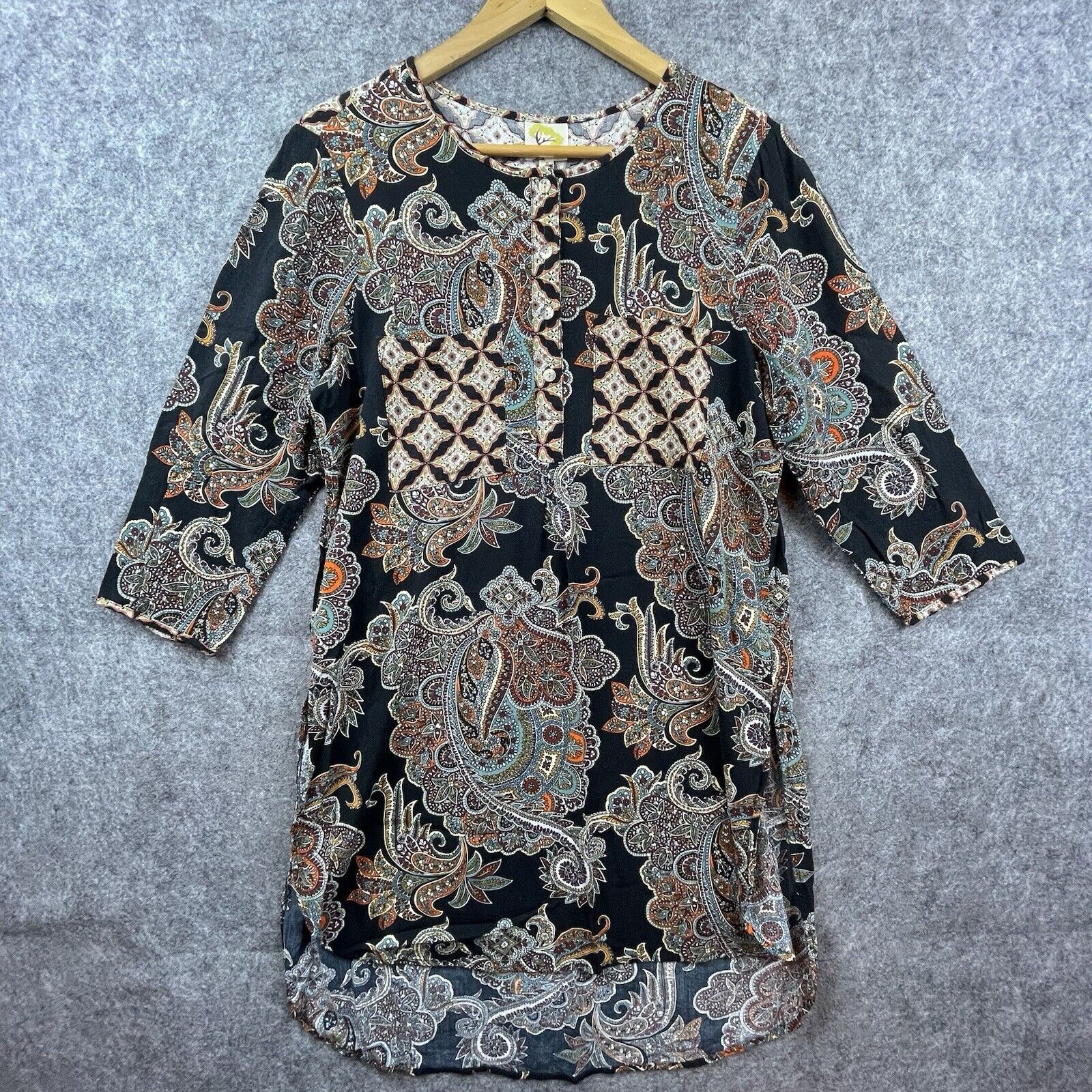 Anthropologie Anthropologie Fig and Flower Womens Large Tunic Boho Hippie Size L / US 10 / IT 46 - 1 Thumbnail