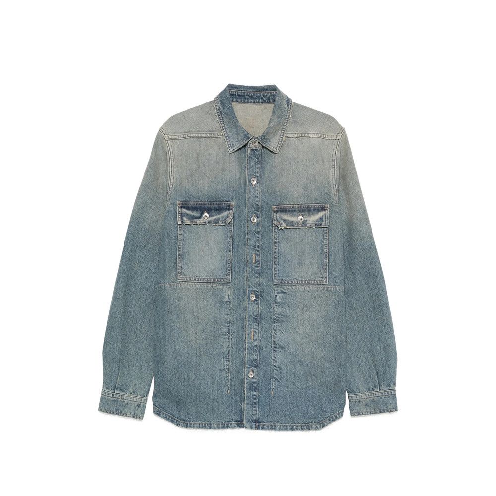 Rick Owens Drkshdw Rick Owens Drkshdw BLUE Jackets - Denim Jackets Size US L / EU 52-54 / 3 - 1 Thumbnail