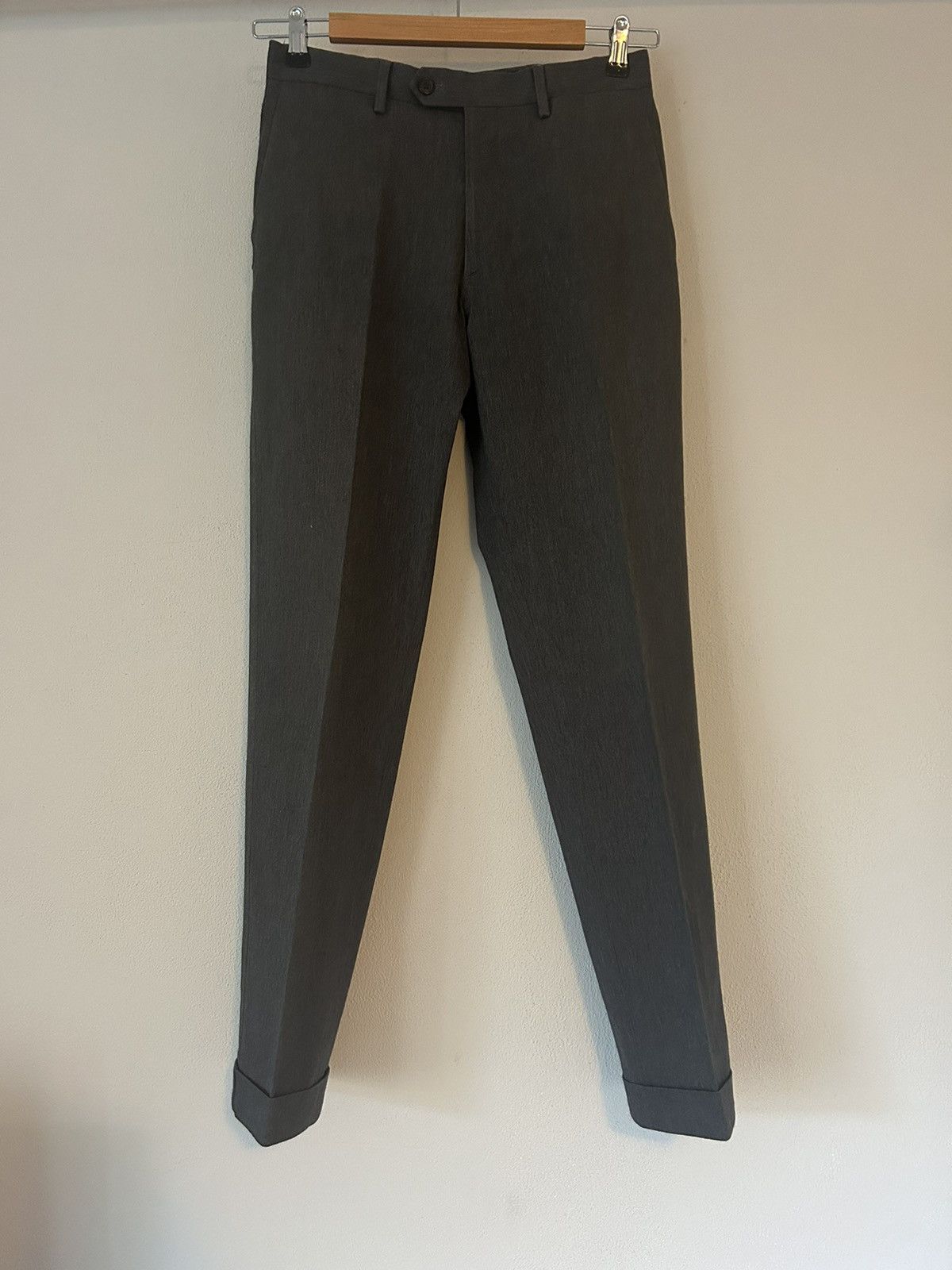 Prada Grey Tapered Cotton Blend Trousers Size US 29 - 1 Thumbnail